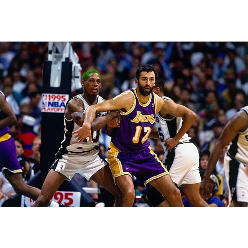 NBA × Starter Los Angeles Lakers 90s STARTER jersey Print mesh L vintage Size US L / EU 52-54 / 3 - 7 Thumbnail
