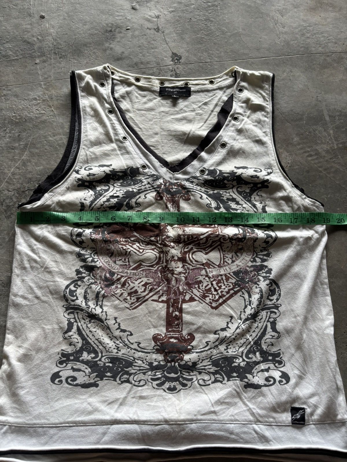 If Six Was Nine × In The Attic × Le Grande Bleu (L.G.B.) IN THE ATTIC poem y2k big cross japanese grunge goth style Size US M / EU 48-50 / 2 - 14 Thumbnail