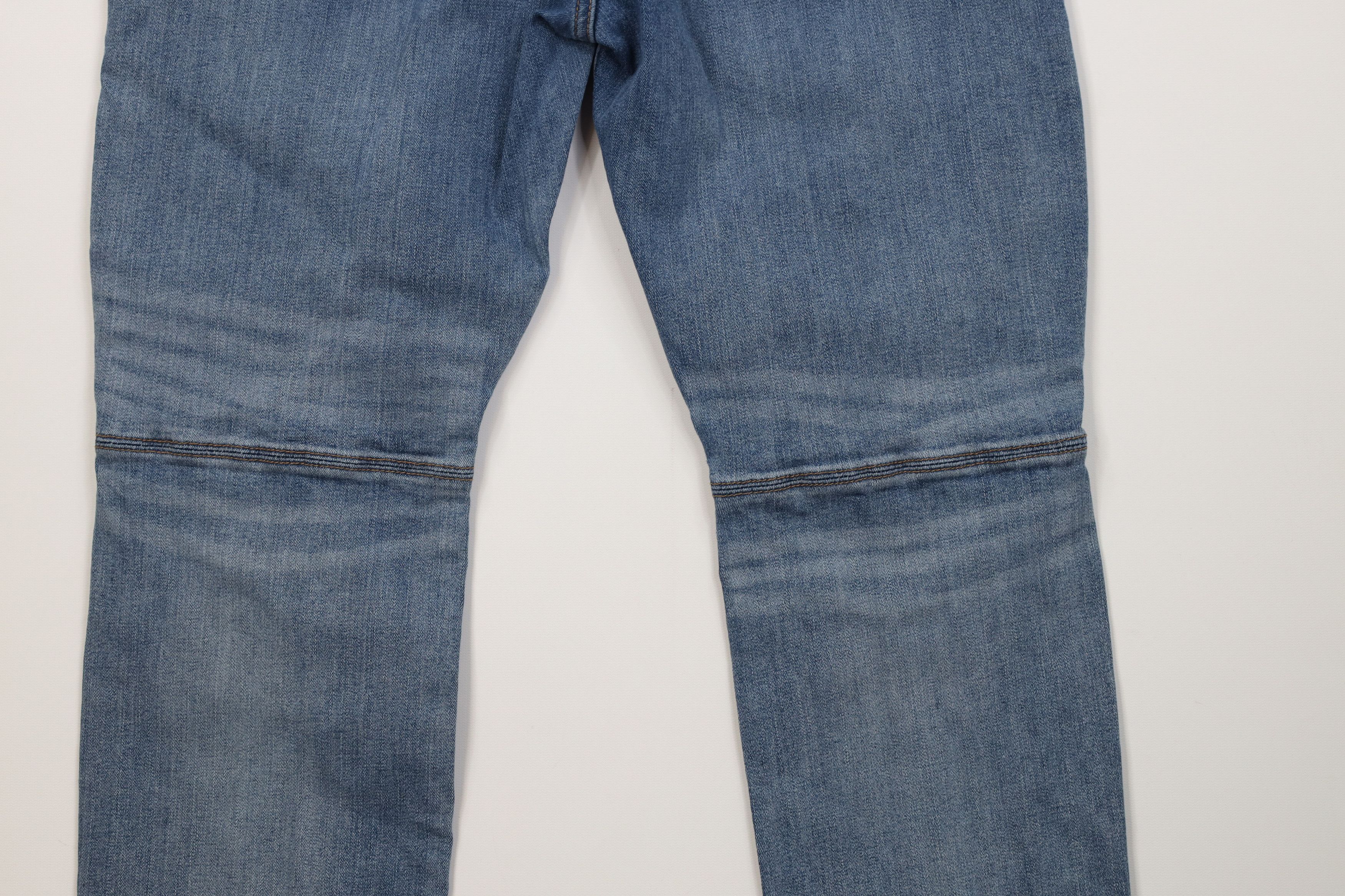 Express Express Slim Fit Skinny Leg Moto Motorcycle Denim Jeans Blue Size US 34 / EU 50 - 12 Thumbnail