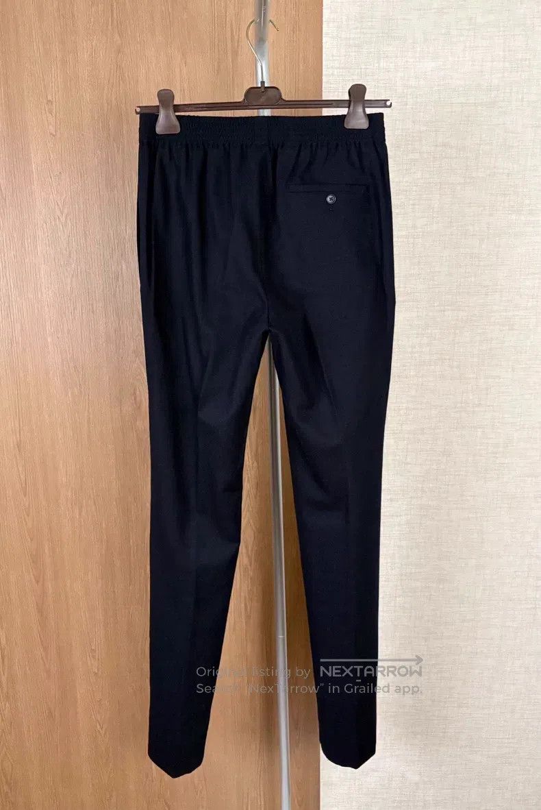 Hermes Autumn and Winter Cashmere Drawstring Casual Pants