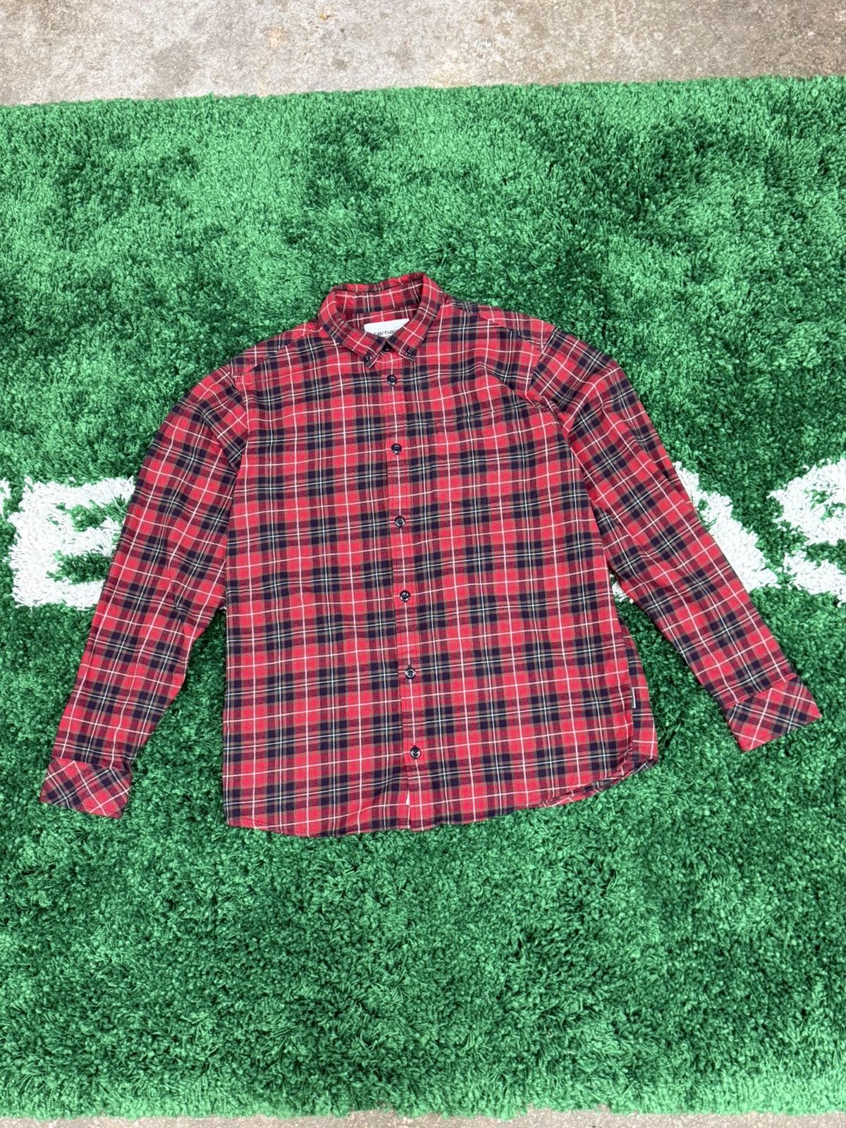 Carhartt Wip Carhartt WIP Huffman Shirt Red Plaid Flannel W.I.P 90s Size US M / EU 48-50 / 2 - 1 Thumbnail