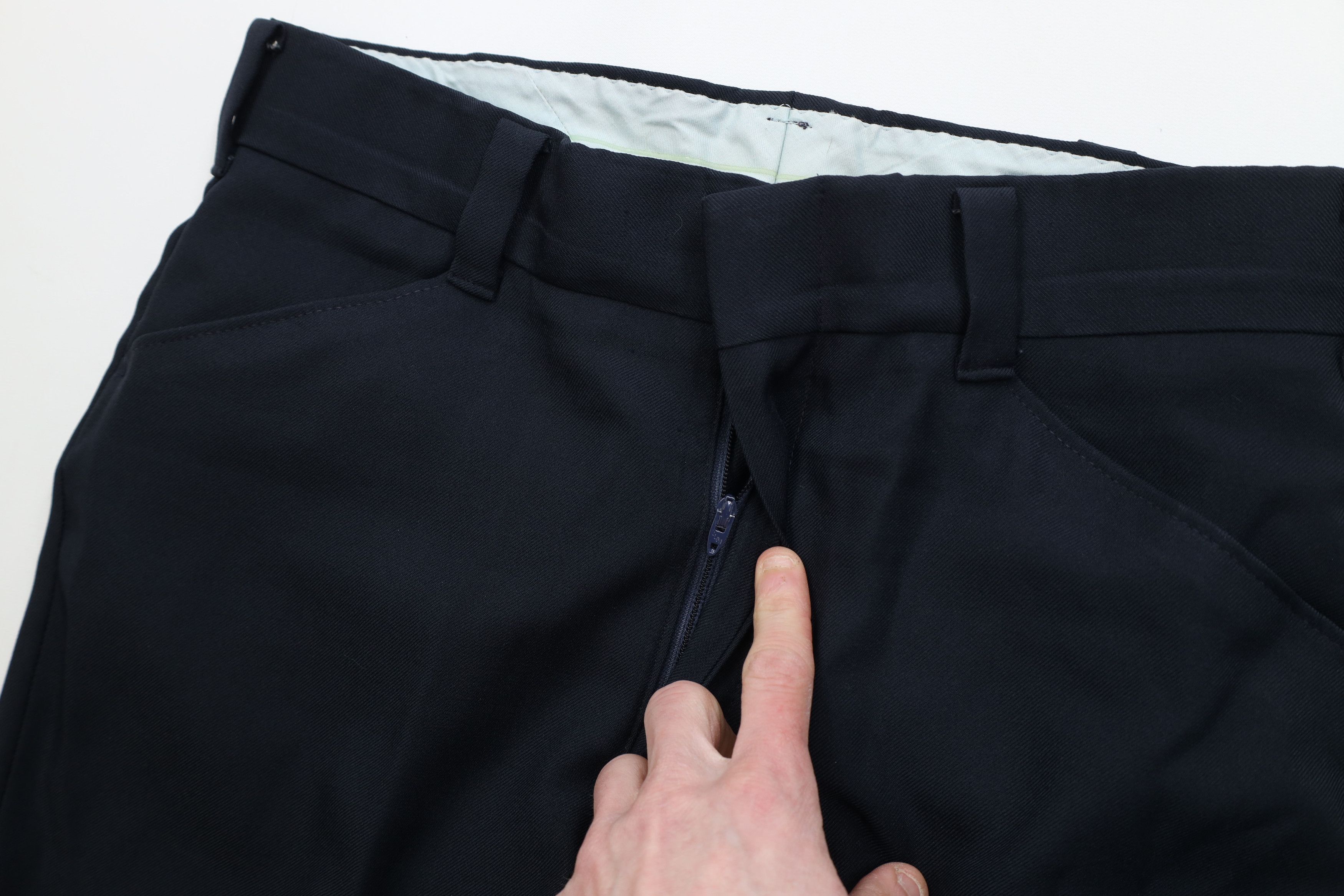 Vintage Vintage 70s Streetwear Flared Wide Leg Chino Pants Blue USA Size US 32 / EU 48 - 7 Thumbnail