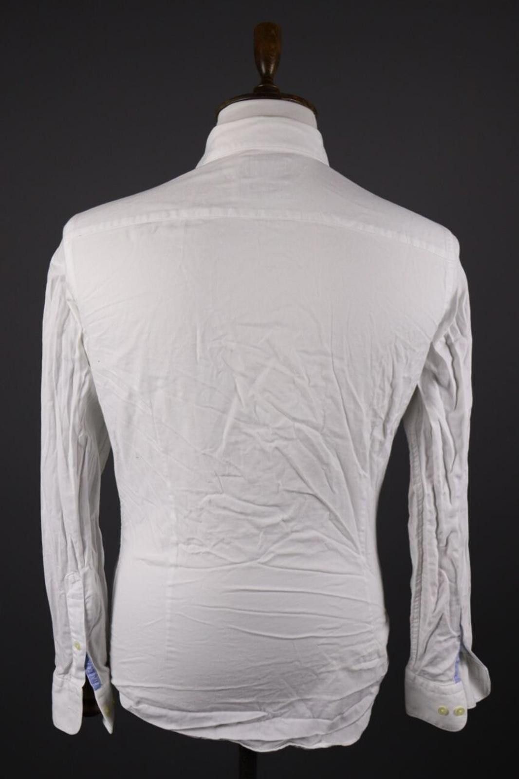 Designer Hackett London Slim Fit White Button Down Shirt Size S Size US S / EU 44-46 / 1 - 9 Thumbnail