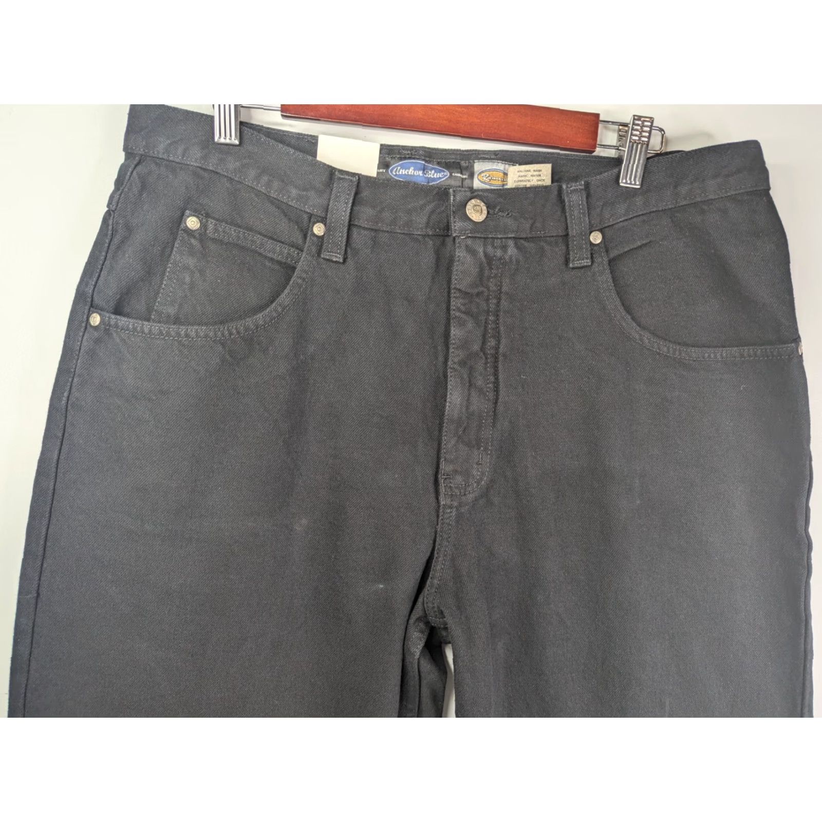 Anchor Blue VINTAGE Anchor Blue Jeans Men's 36x29 Relaxed Fit Black Denim Skater Y2K Jeans Mens Size US 36 / EU 52 - 5 Thumbnail