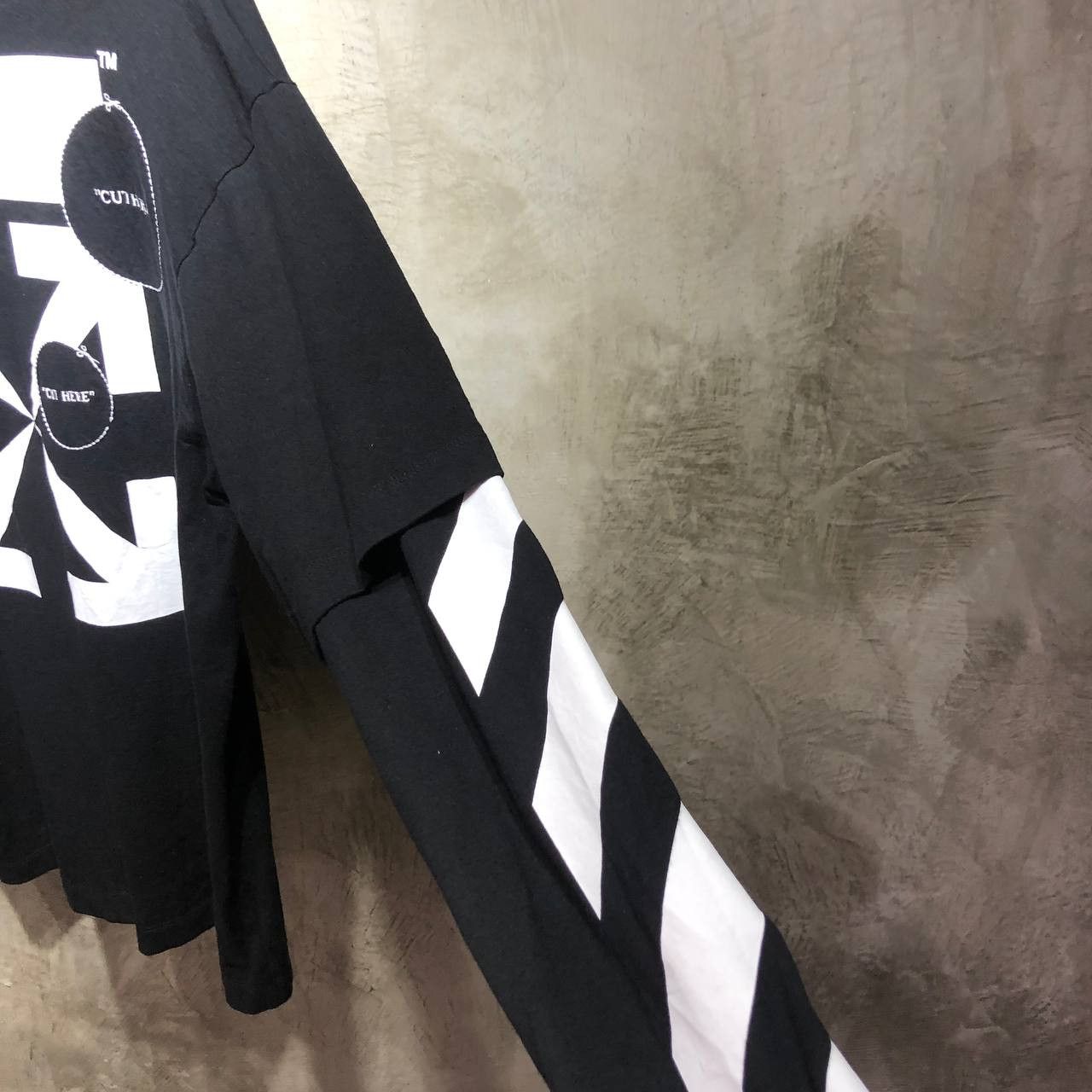 Off-White Off-White Cut Here Double Long sleeves shirt Size US L / EU 52-54 / 3 - 11 Thumbnail