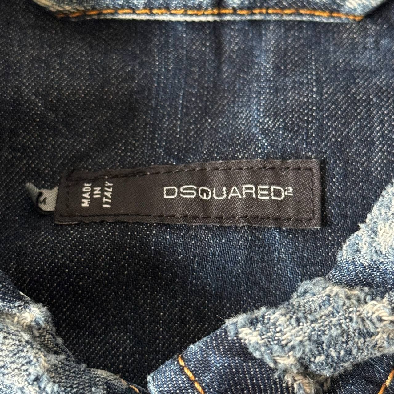 Dsquared2 DSQUARED2 Distressed/Washed Denim Cropped Jacket Size S / US 4 / IT 40 - 12 Thumbnail