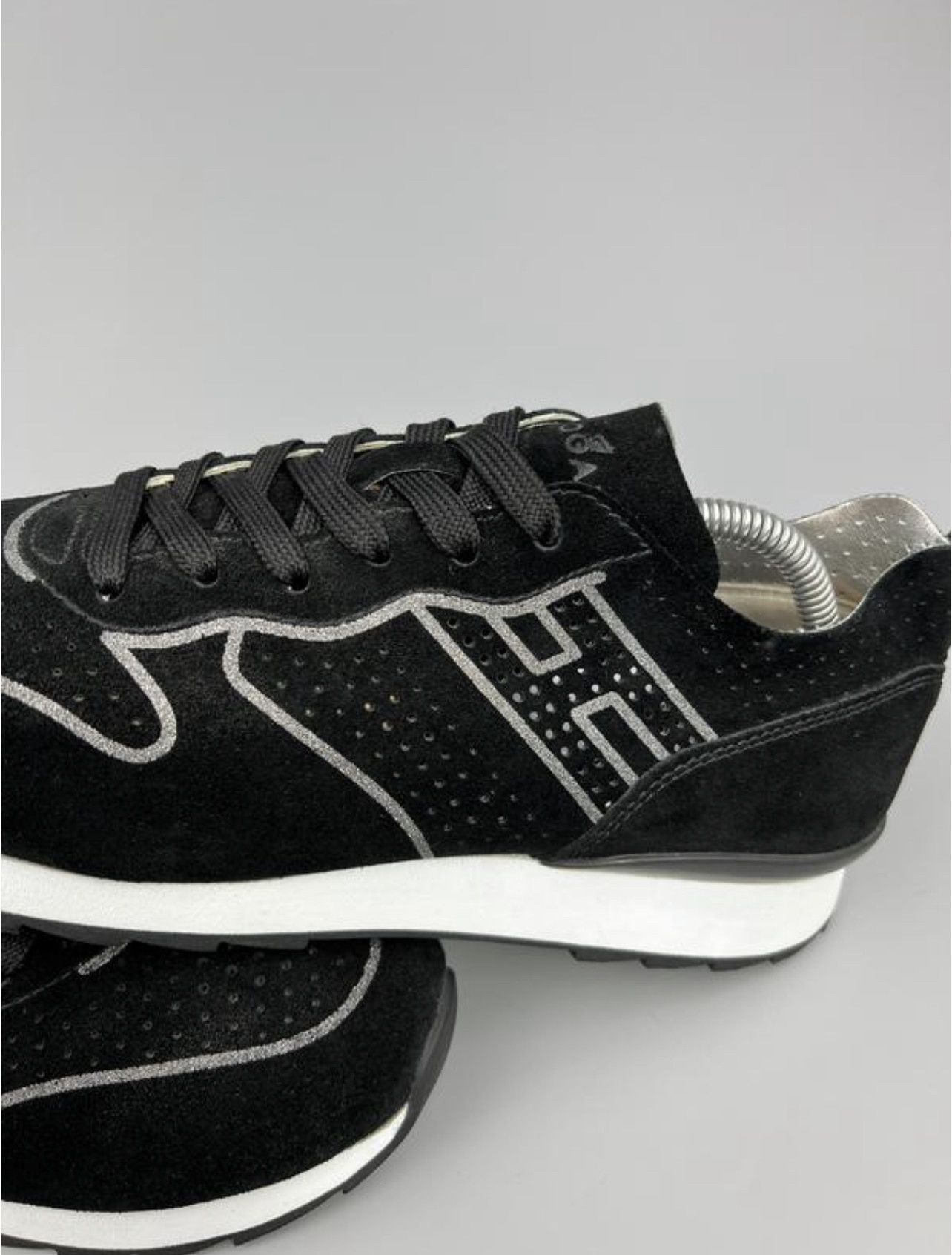 Hogan Hogan Women's Black Suede Sneakers Size 40 Size US 9 / IT 39 - 6 Thumbnail