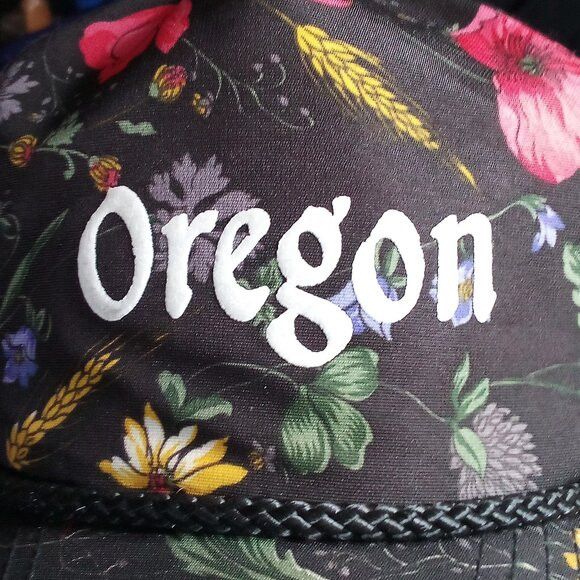 Other Vintage 90s Oregon Wildflowers Rope Snap Trucker Hat Cap Size ONE SIZE - 2 Thumbnail