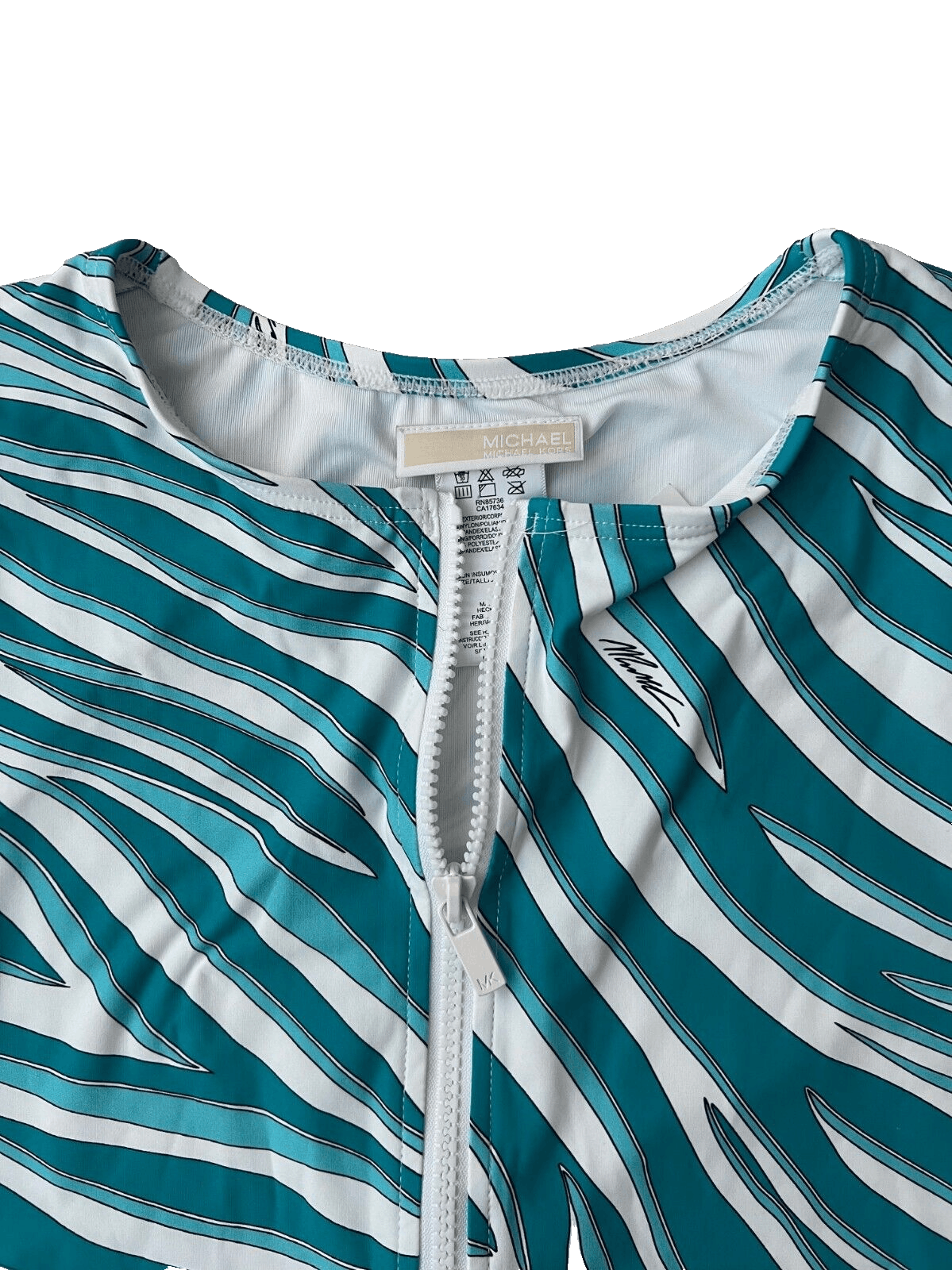 Michael Kors MICHAEL Michael Kors Swim Paddle Rashguard Swim Bodysuit 8 Size M / US 6-8 / IT 42-44 - 2 Thumbnail