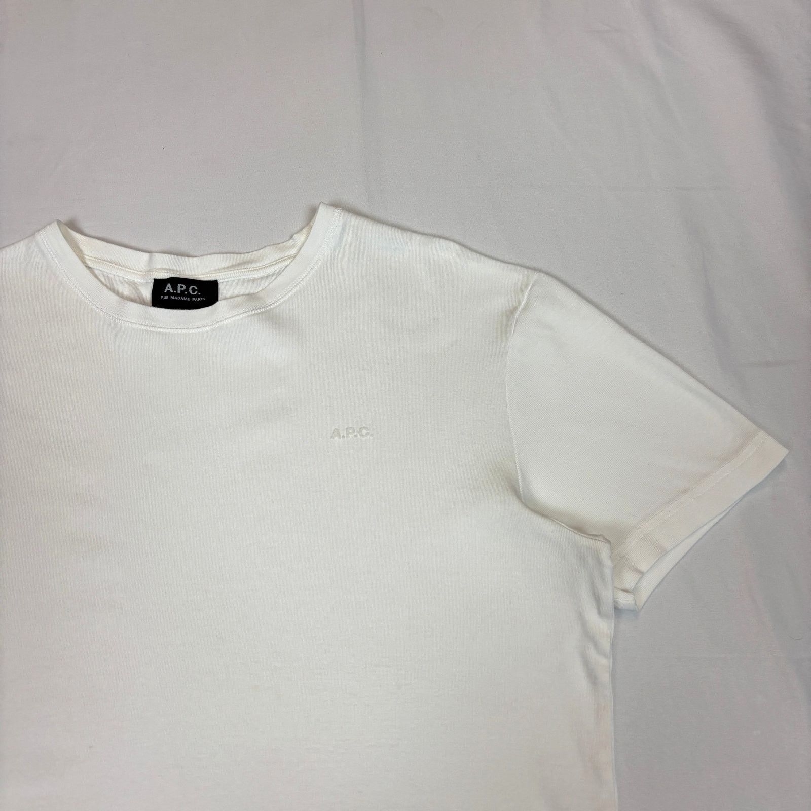 A.P.C. A.P.C. Lewis Fitted Boxy T Shirt Men's XL Embroidered Logo Size US XL / EU 56 / 4 - 2 Thumbnail