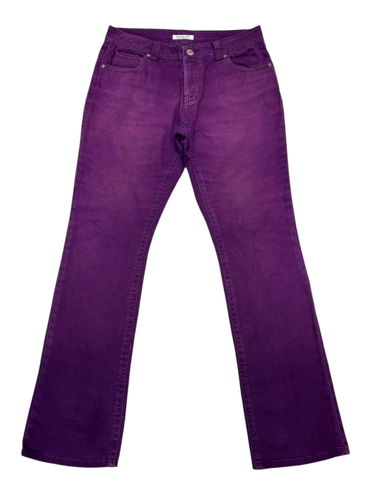 If Six Was Nine Vintage J-Honey Purple Flared Jeans Size US 31 - 5 Thumbnail