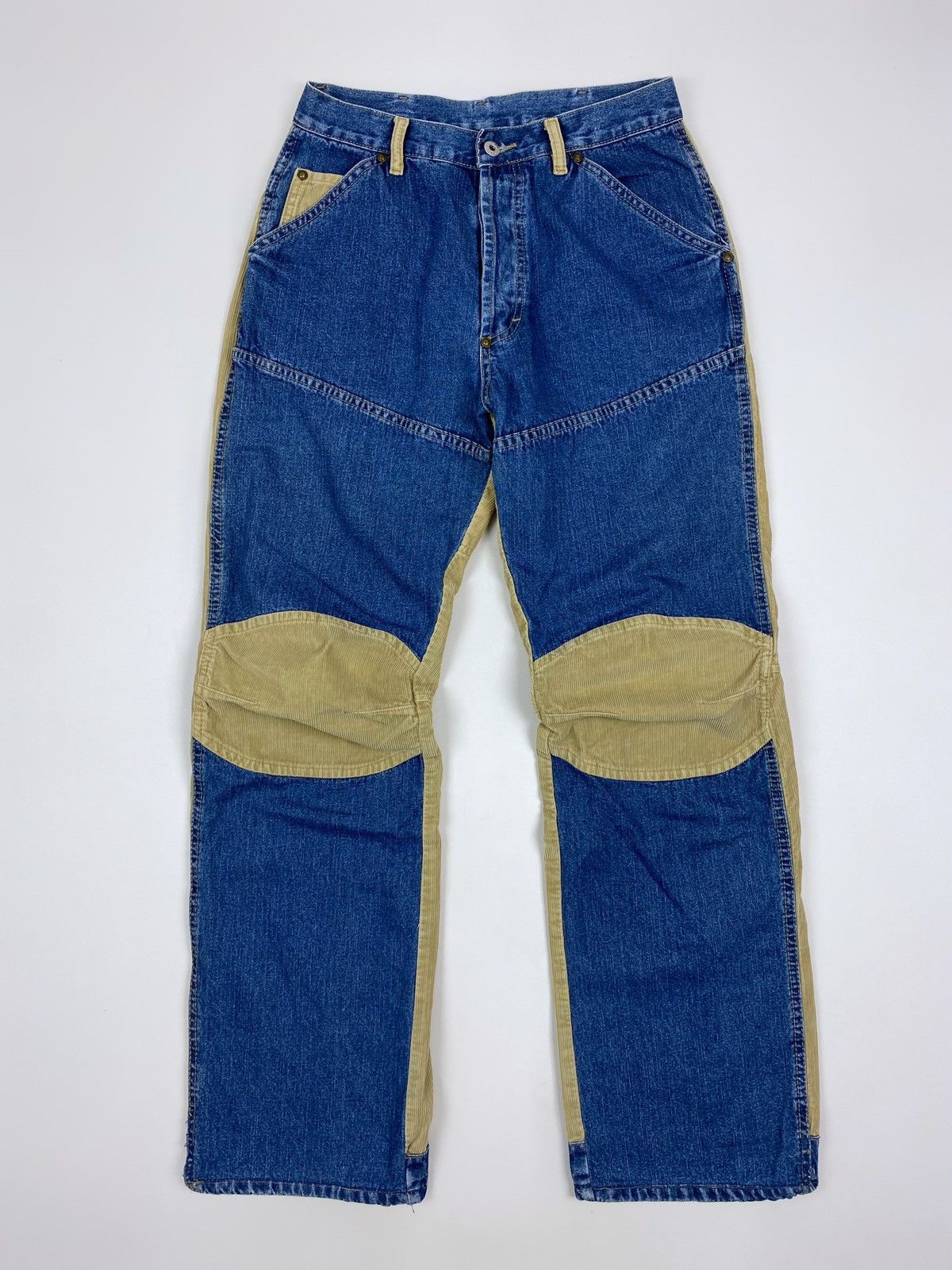 G-Star Y2K Vintage G-Star Elwood 3D Combined Denim & Corduroy Pants Size US 32 / EU 48 - 3 Thumbnail