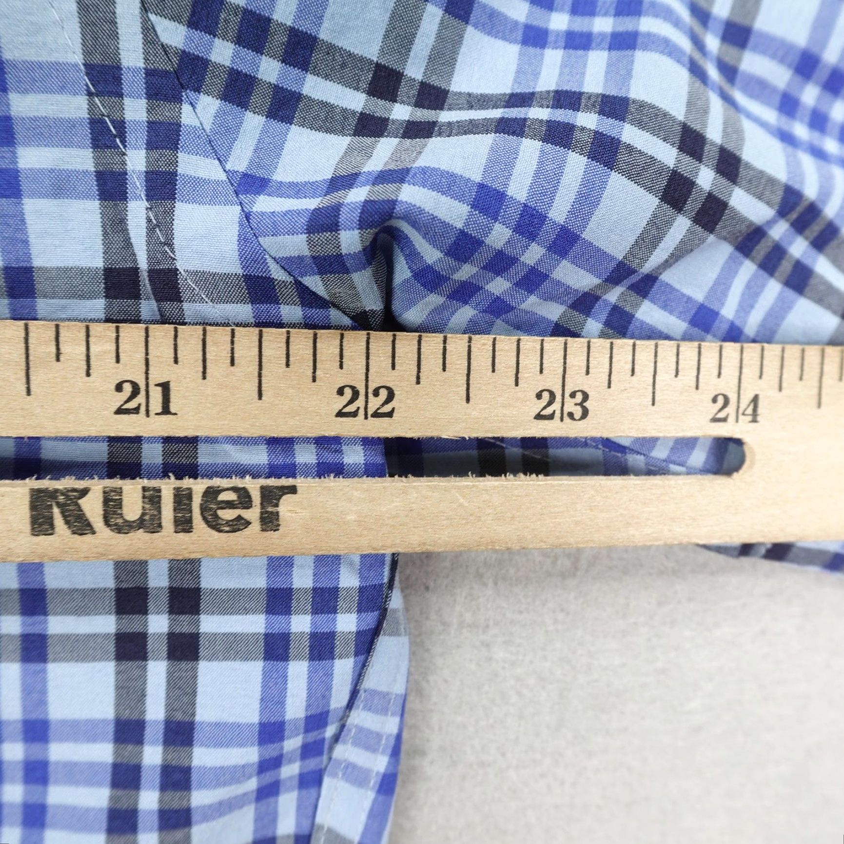 Peter Millar Peter Millar Shirt Mens Medium Blue Plaid Summer Comfort Performance Button Up Size US M / EU 48-50 / 2 - 6 Thumbnail