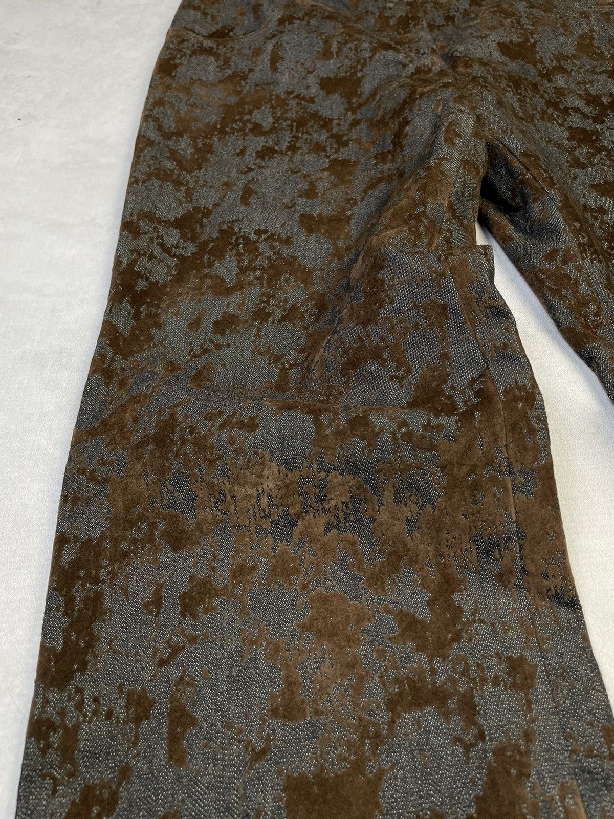 Tornado Mart 2000s Naiku 'Wizard' Flock Print Subtle Flare Jeans Size US 28 / EU 44 - 2 Thumbnail