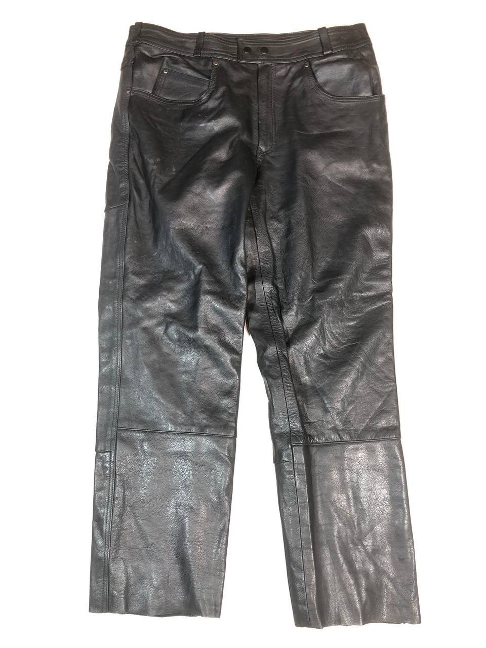 Leather × Vintage Leder Arizona USA Leather Moto Biker Pants Size US 36 / EU 52 - 1 Thumbnail