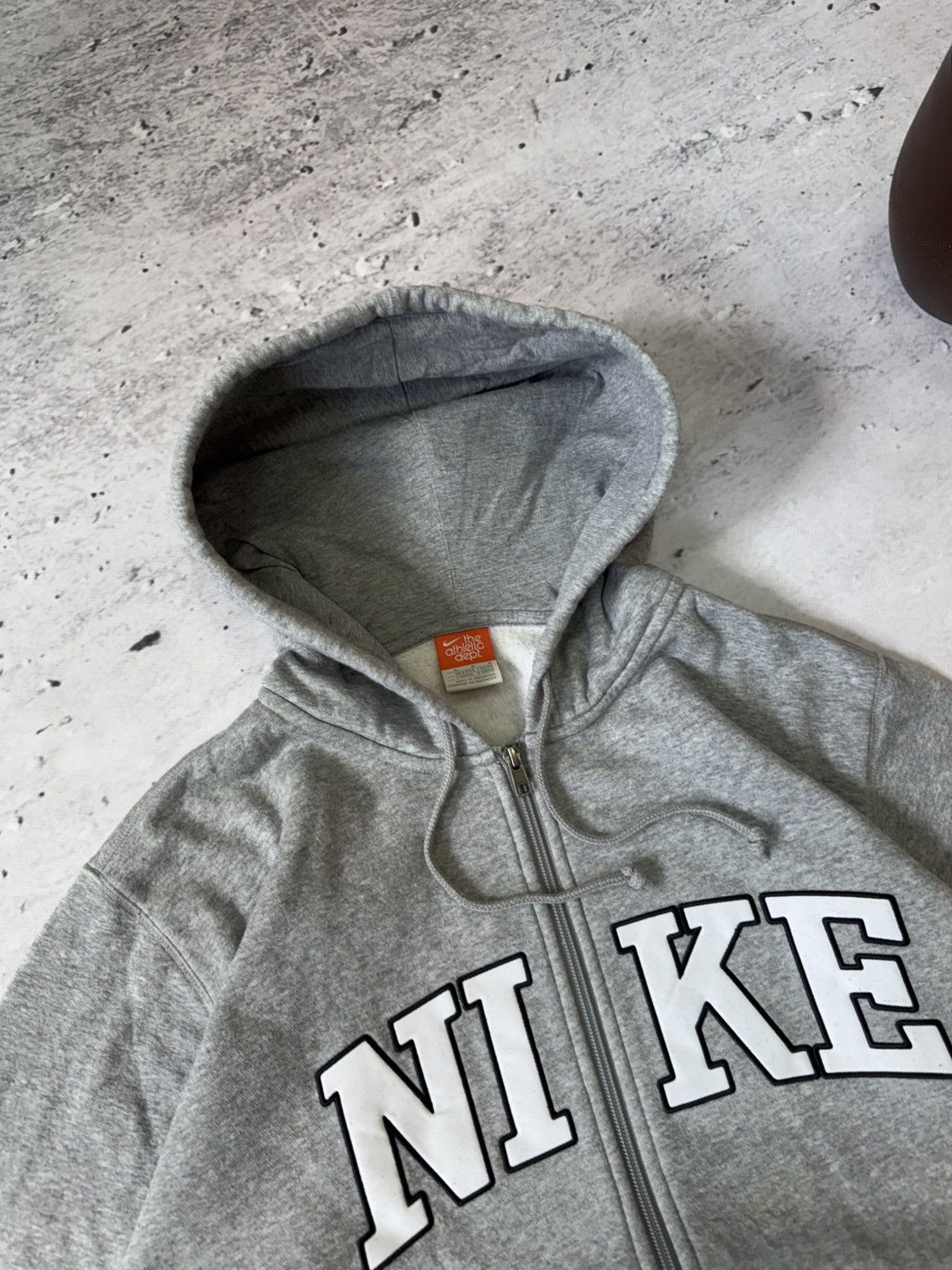 Nike × Vintage NIKE VINTAGE 00s y2k OVERSIZE BAGGY ZIP HOODIE CENTER LOGO Size US L / EU 52-54 / 3 - 5 Thumbnail