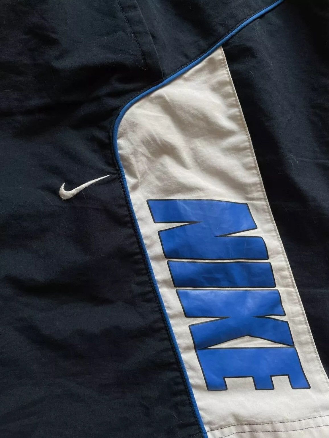 Nike × Vintage Nike vintage shorts athletic M blue logo Size US 32 / EU 48 - 5 Thumbnail