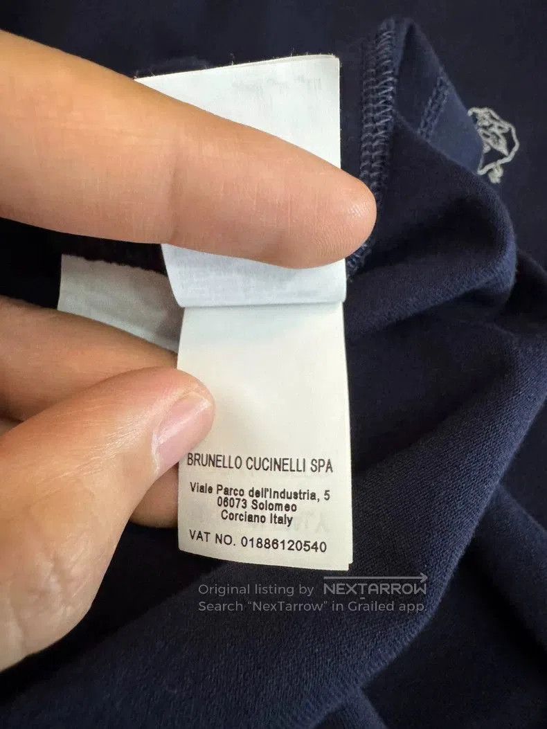Brunello Cucinelli Brunello Cucinelli SS24 Logo Crewneck T-Shirt. Size US S / EU 44-46 / 1 - 7 Thumbnail
