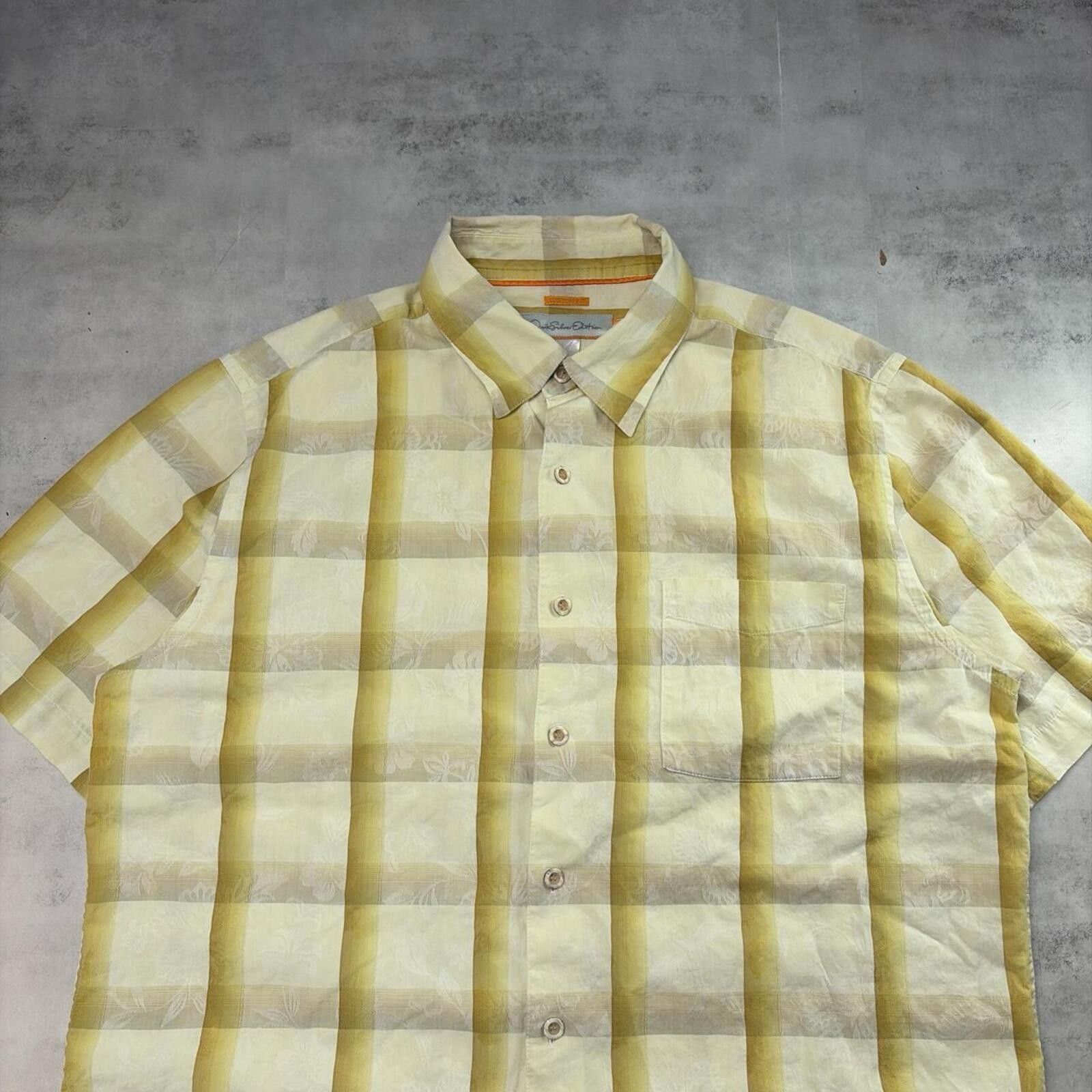 Quiksilver Y2K Yellow Quiksilver Grunge Surf Plaid Button Up Shirt Size US XL / EU 56 / 4 - 3 Thumbnail