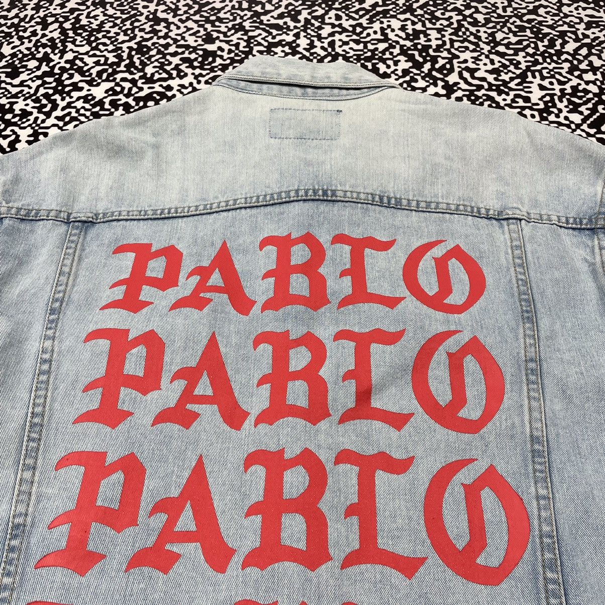 Japanese Brand × Vintage Vintage Y2K Japanese PABLO PABLO Rap Denim Jacket Kanye West Size US XL / EU 56 / 4 - 6 Thumbnail