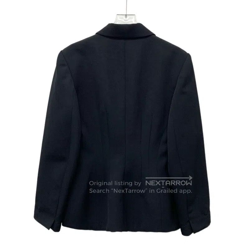 Louis Vuitton Louis Vuitton Black sheep wool lapel double-breasted long- Size XS / US 0-2 / IT 36-38 - 2 Thumbnail