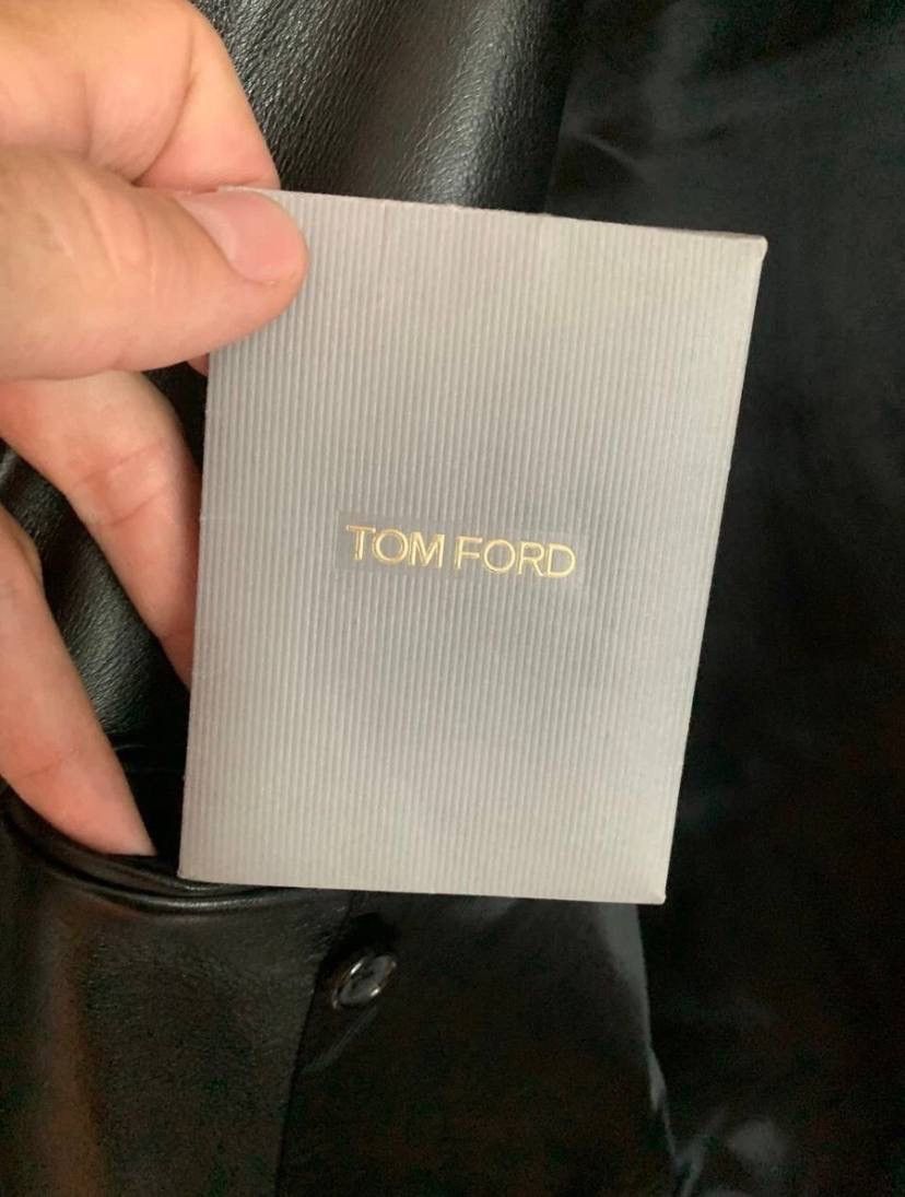 Tom Ford Tom Ford Jacket Leather Motorcycle Black Zip Size:48 IT Size US M / EU 48-50 / 2 - 22 Thumbnail