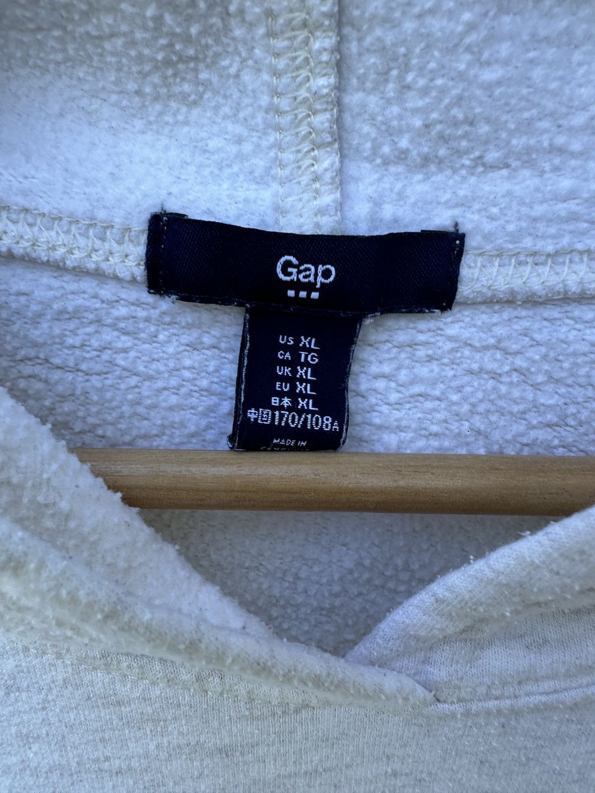 Gap Gap cream embroided logo cute hoodie Size XL / US 12-14 / IT 48-50 - 3 Thumbnail