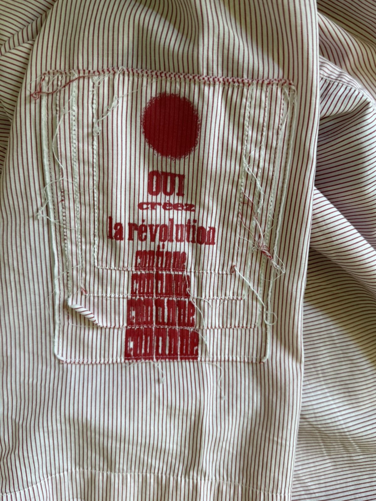 Raf Simons SS02 Distressed Camp Patch Shirt Size US M / EU 48-50 / 2 - 4 Thumbnail