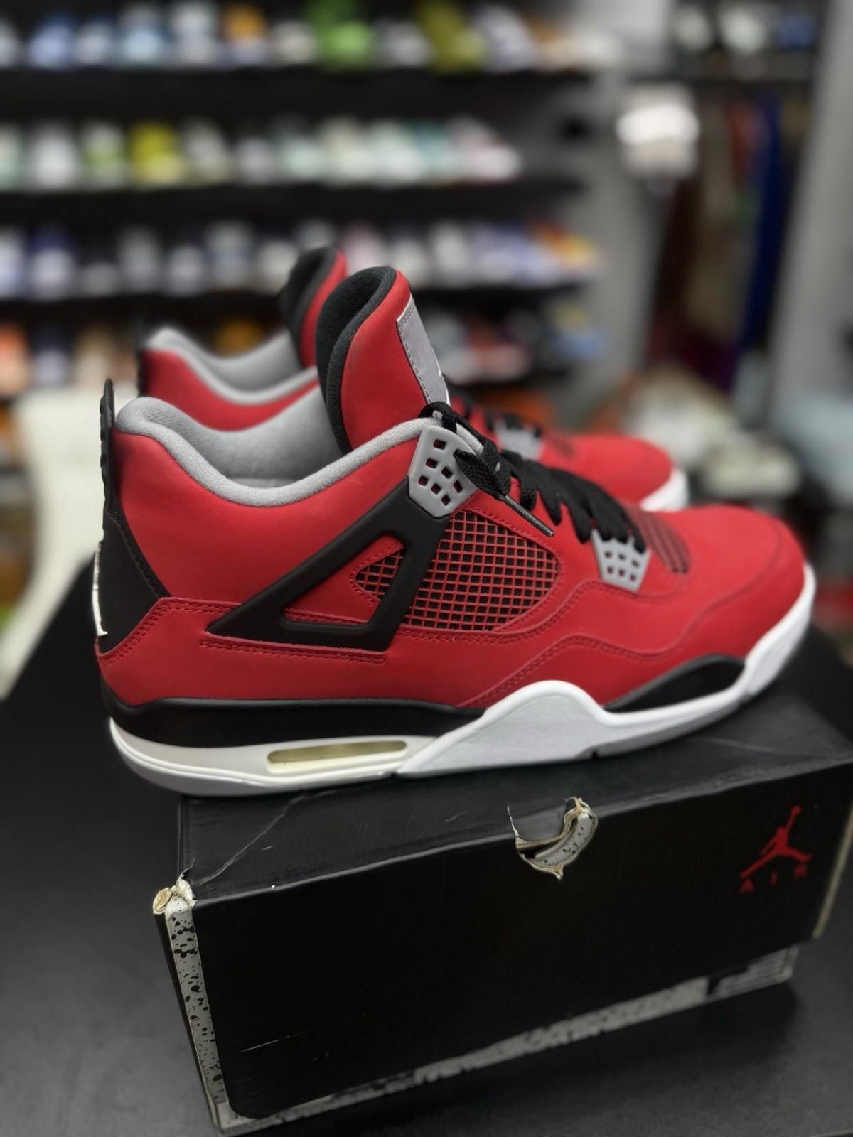 Jordan Brand Nike Air Jordan Retro 4 Toro Bravo (308497-603) Size 12 Men Size US 12 / EU 45 - 2 Thumbnail