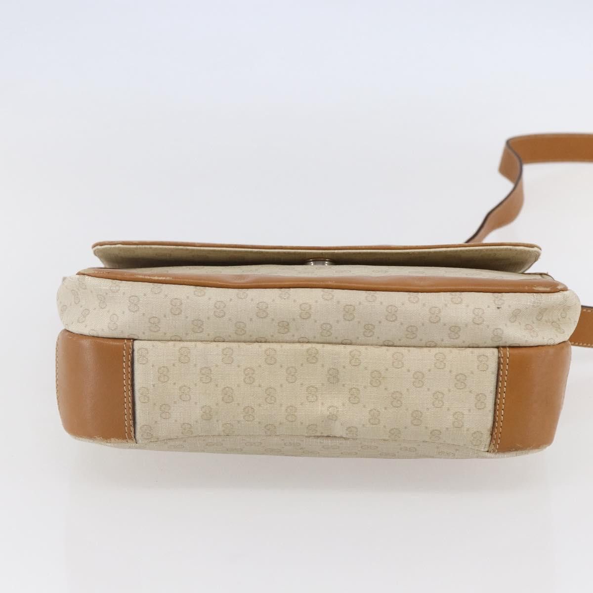 Gucci GUCCI Micro GG Supreme Shoulder Bag Pvc White Gold Size ONE SIZE - 9 Thumbnail
