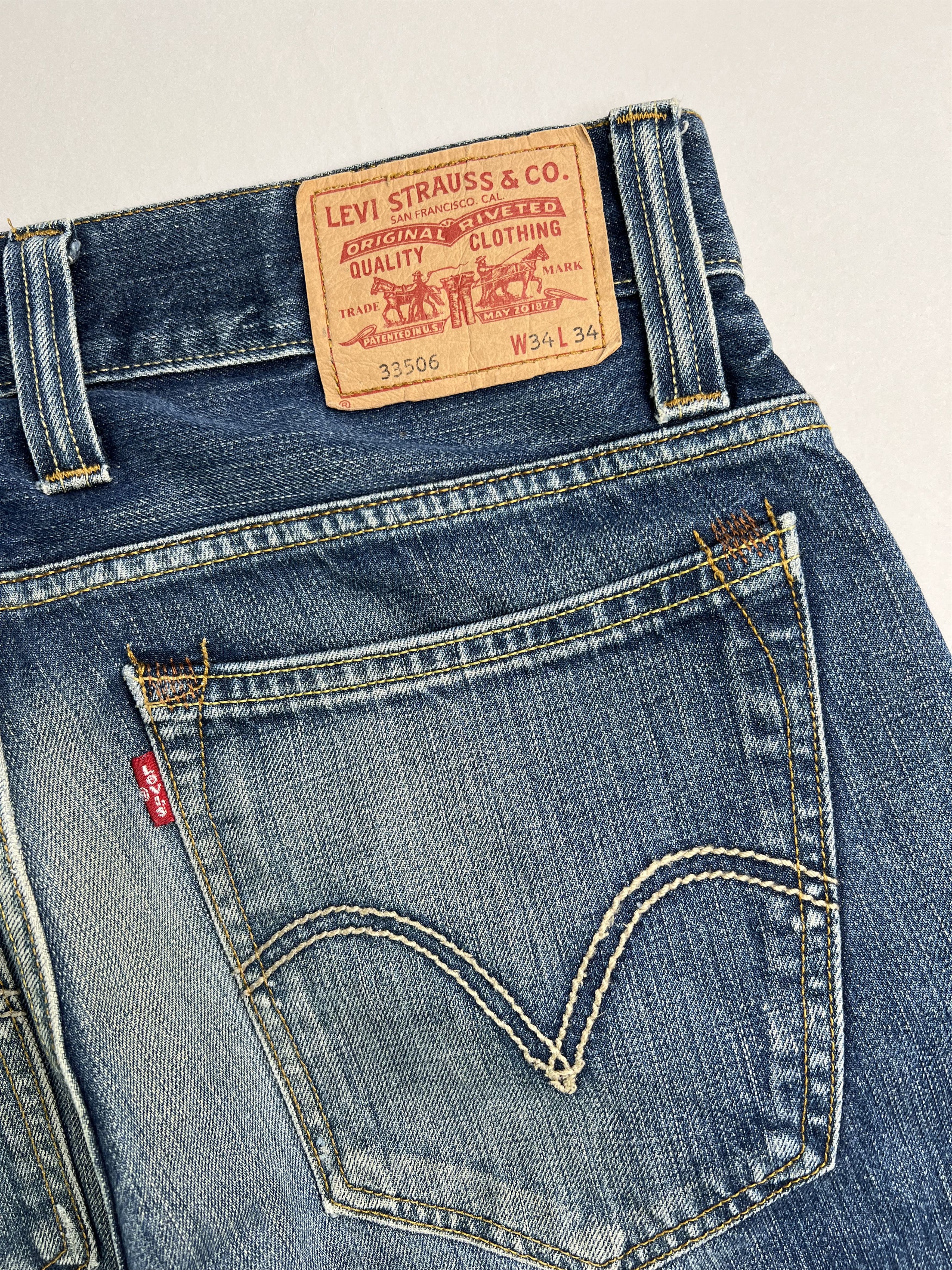 Levi's Levis 506 Jeans Shorts Light Blue Wash W34 Size US 34 / EU 50 - 6 Thumbnail