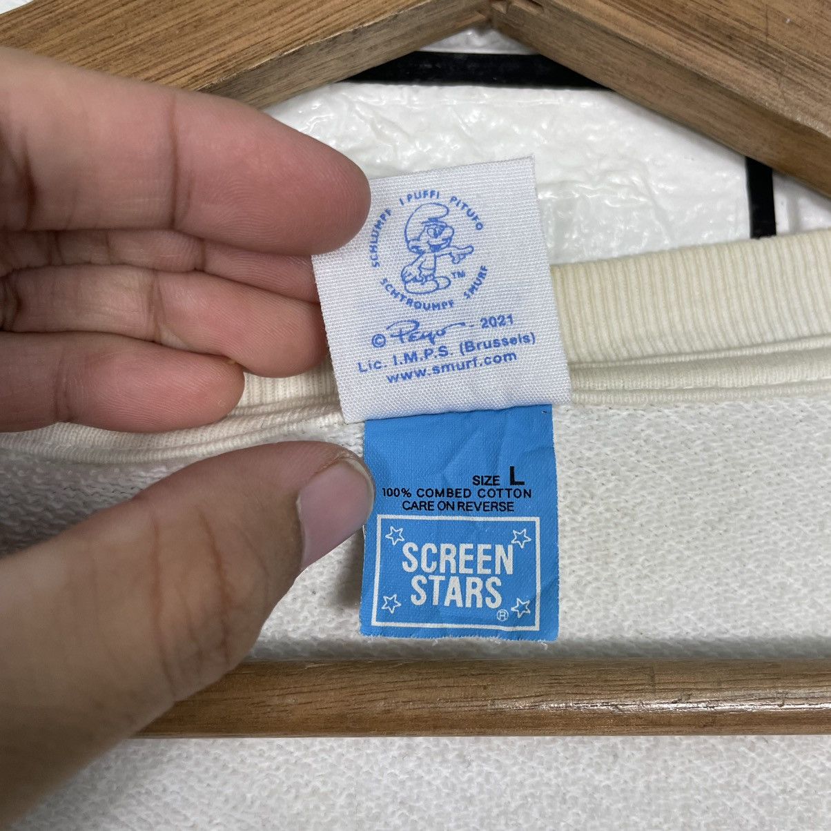 Japanese Brand The Smurf Crewneck Sweatshirt Size US L / EU 52-54 / 3 - 12 Thumbnail