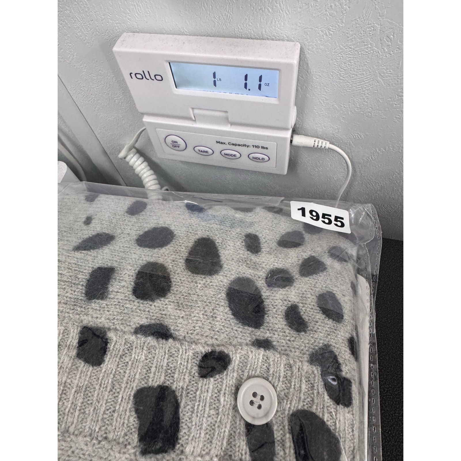 Marina Rinaldi Marina Rinaldi Grey Leopard Wool Blend Cardigan Sweater XL Size 3XL / US 20-22 - 7 Thumbnail