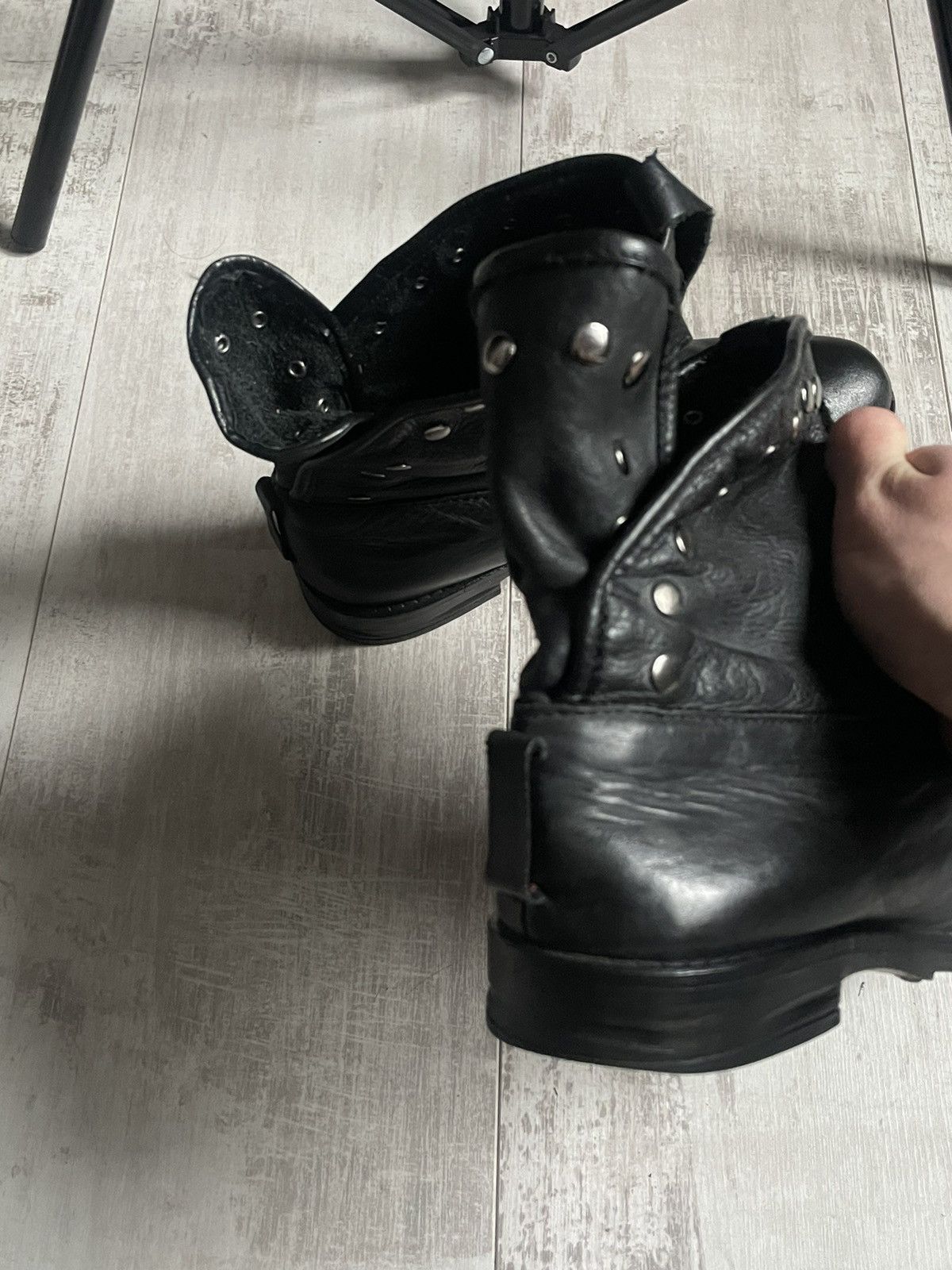 Buffalo London Avant Garde 00’s Buffalo Leather Boots Vintage RARE Size US 9 / IT 39 - 5 Thumbnail