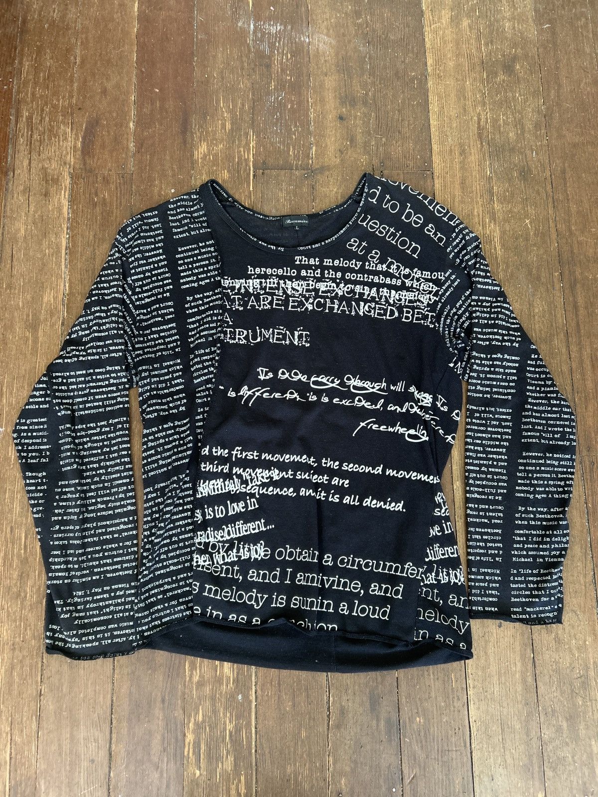 Beaumere Beaumere cut sew longsleeve shirt Size US S / EU 44-46 / 1 - 1 Thumbnail