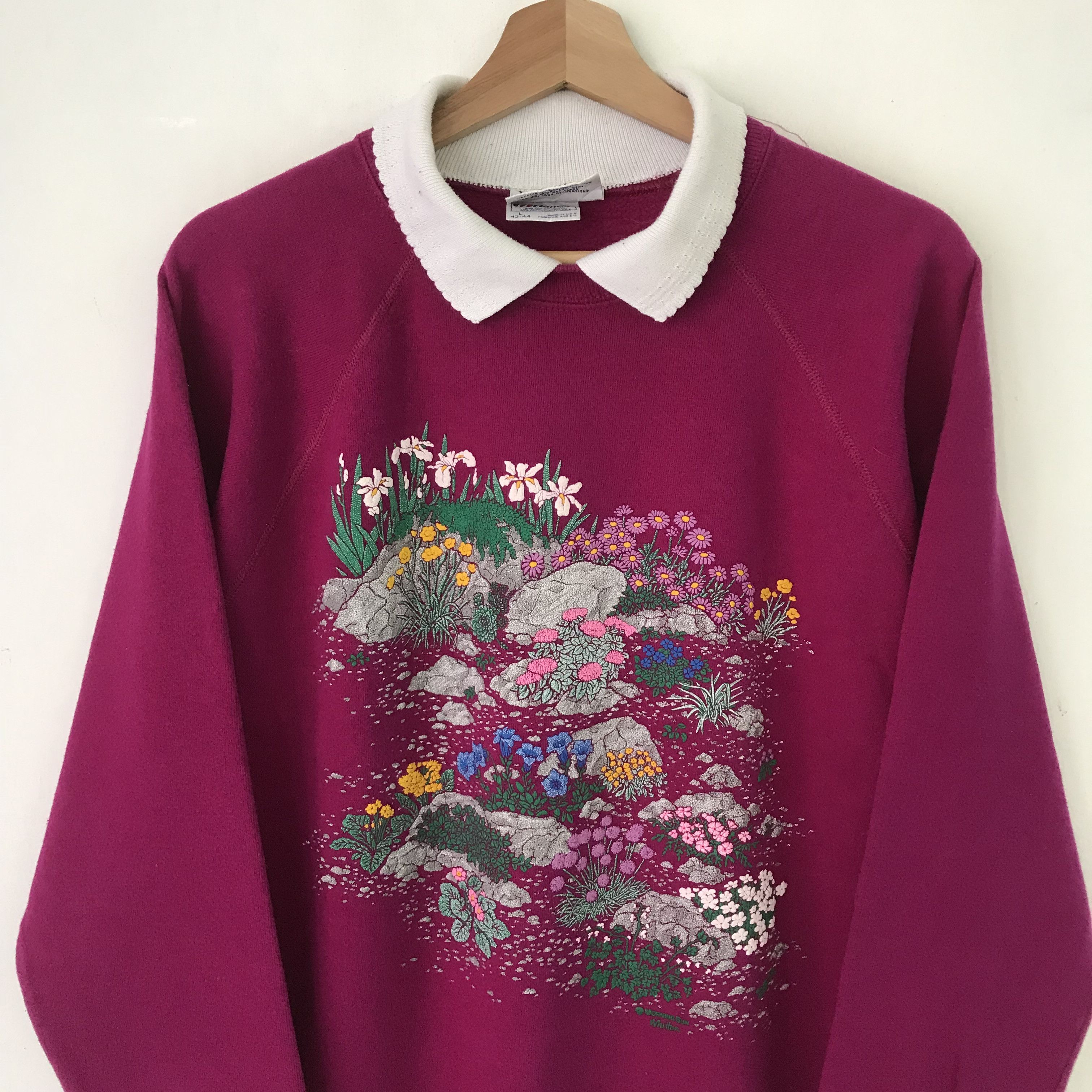 NCAA ntage 90s Morning Sun Pink Sweatshirt- 595 Size US M / EU 48-50 / 2 - 3 Thumbnail