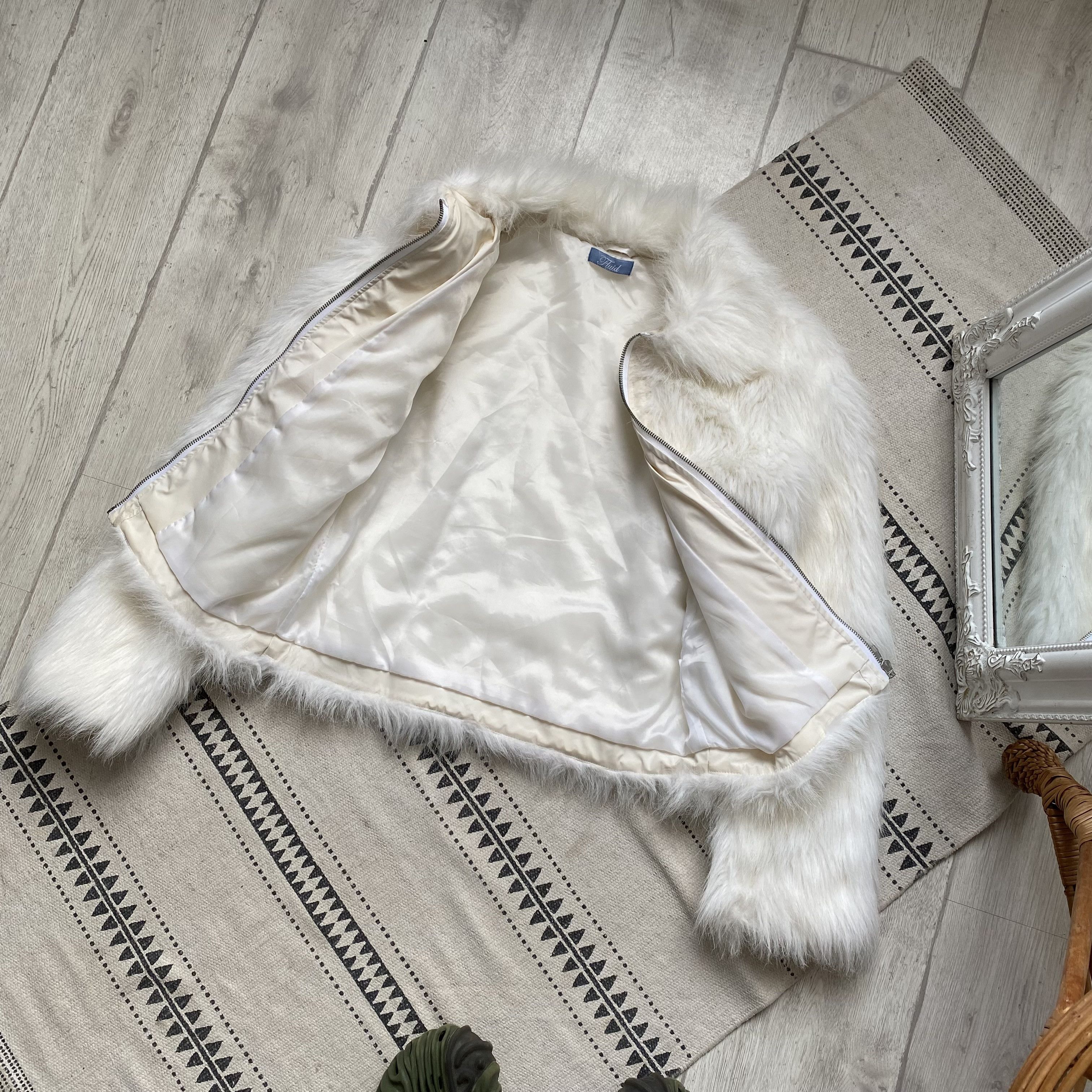 Hysteric Glamour Y2K Vintage 2000s Mohair Fluffy Faux Fur jacket Cropped Size S / US 4 / IT 40 - 7 Thumbnail