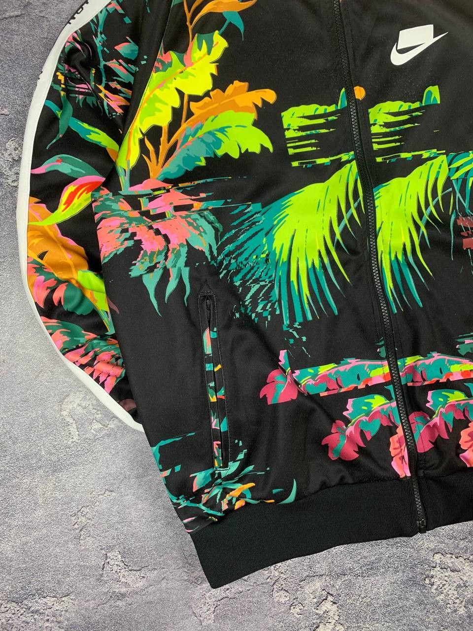 Nike Nike Men's Full Zip Tropical Print Track Jacket Size US M / EU 48-50 / 2 - 6 Thumbnail