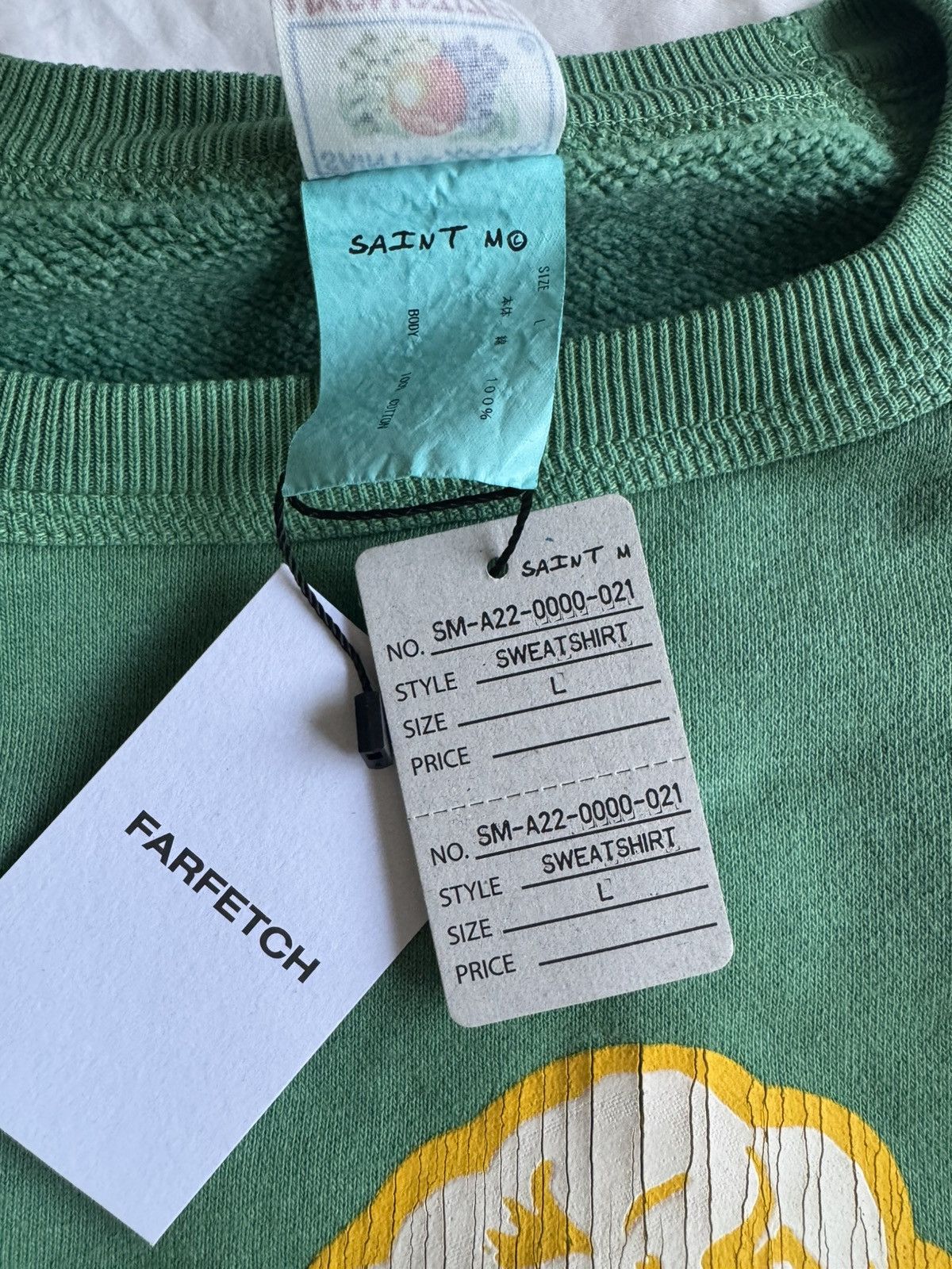 Saint Michael SAINT MXXXXXX logo print sweatshirt Size US L / EU 52-54 / 3 - 4 Thumbnail