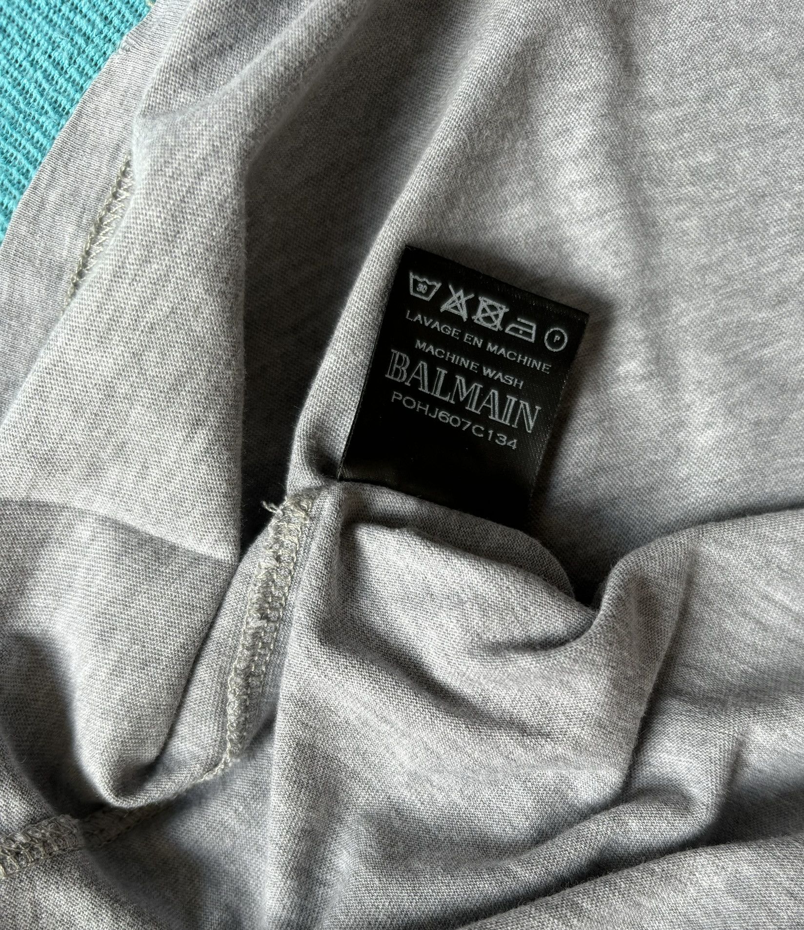 Balmain Balmain grey T-Shirt size M Size US M / EU 48-50 / 2 - 14 Thumbnail