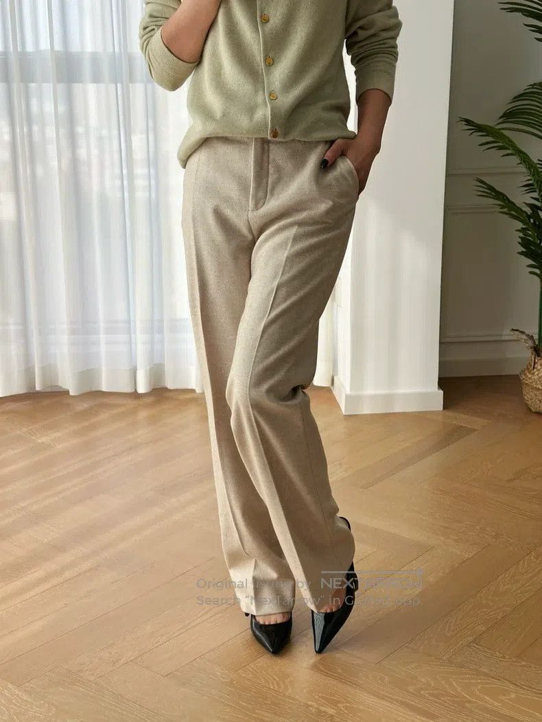 Loro Piana Loro Piana Cashmere straight-leg casual dress pants - apri Size 28" / US 6 / IT 42 - 1 Thumbnail