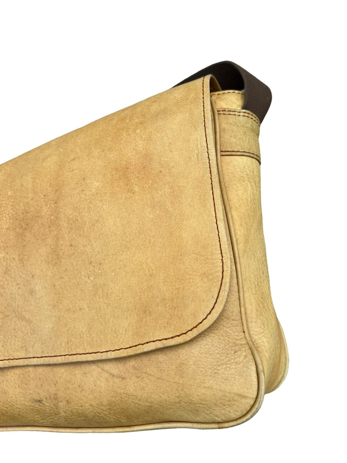 Leather Vintage Japanese Patina Leather Messenger Bag Size ONE SIZE - 7 Thumbnail