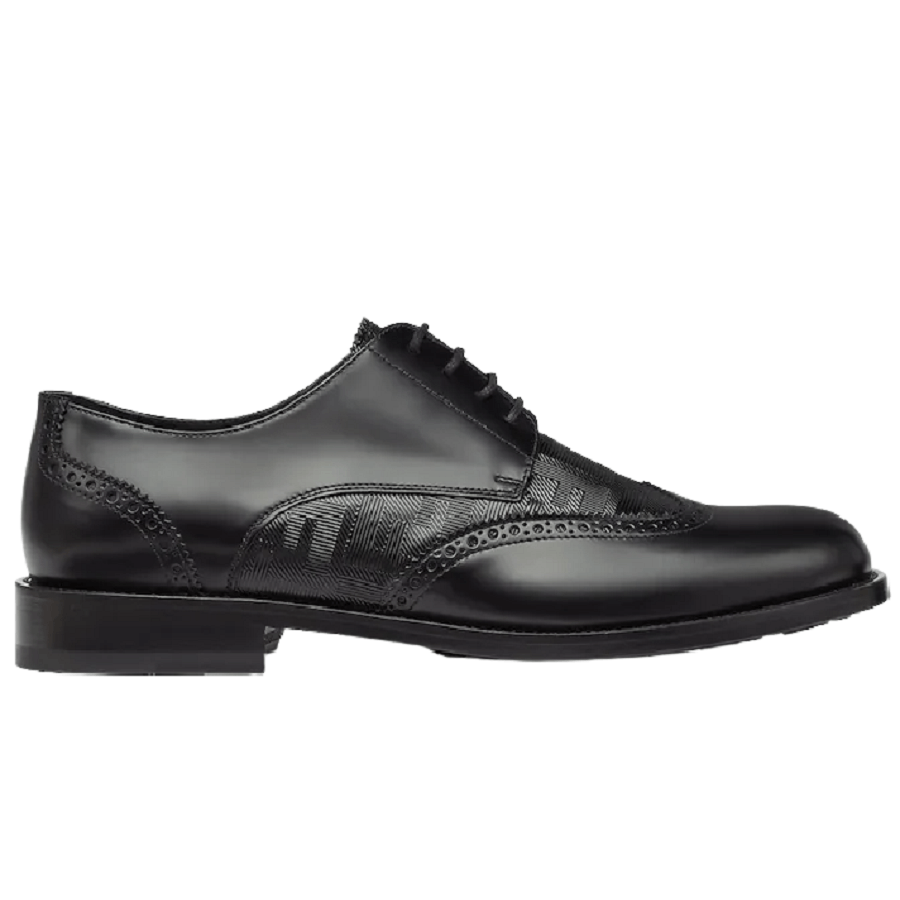 Fendi o1w1db10325 7L1560 Lace-Up Shoes in Black Size US 8 / EU 41 - 1 Thumbnail