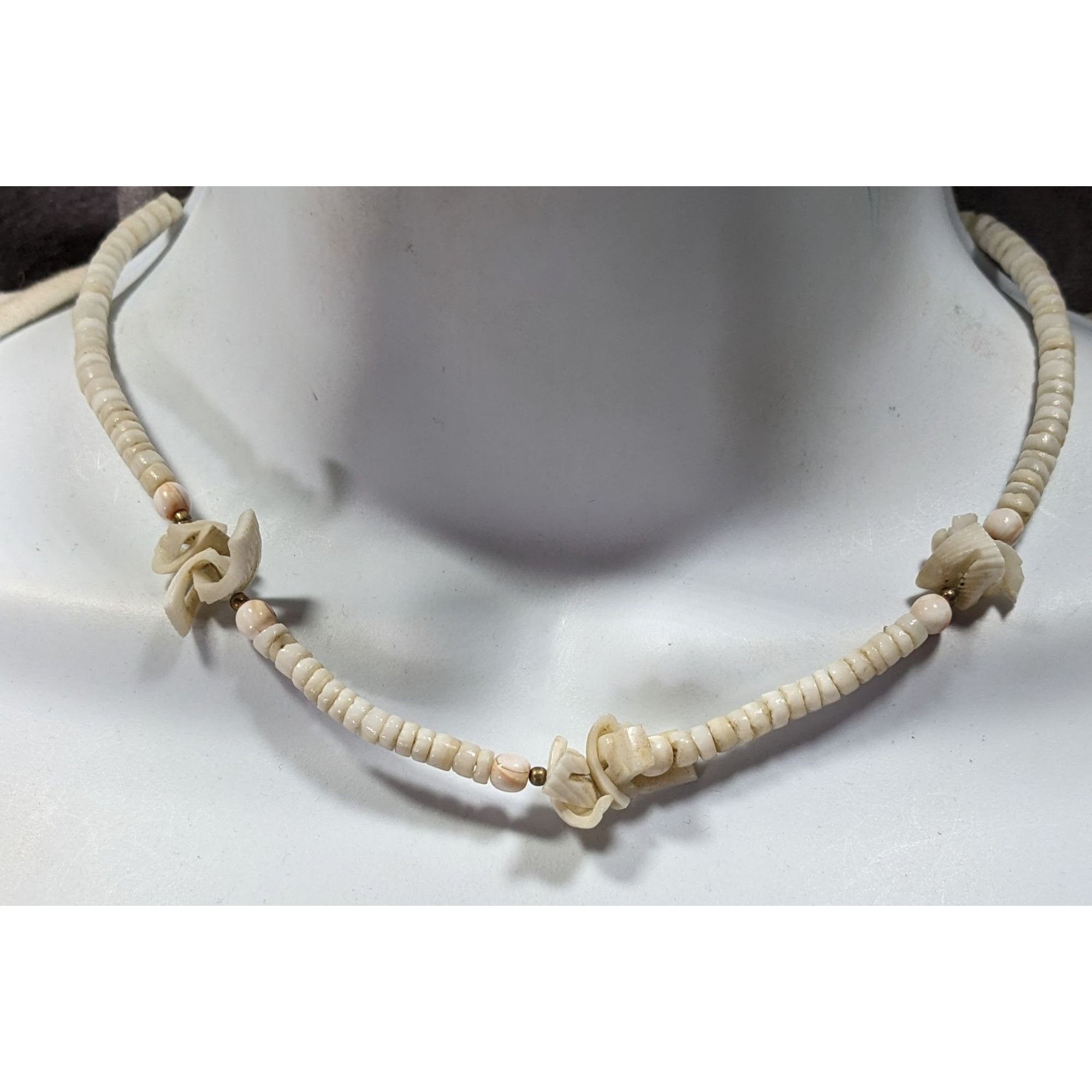 Other Vintage 90s White Shell Chip Beaded Necklace Size ONE SIZE - 5 Thumbnail