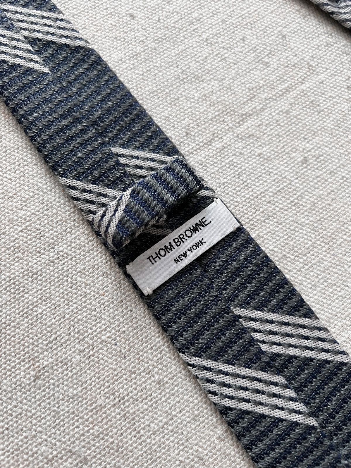Thom Browne Thom Browne Silk/Wool Tie Size ONE SIZE - 3 Thumbnail