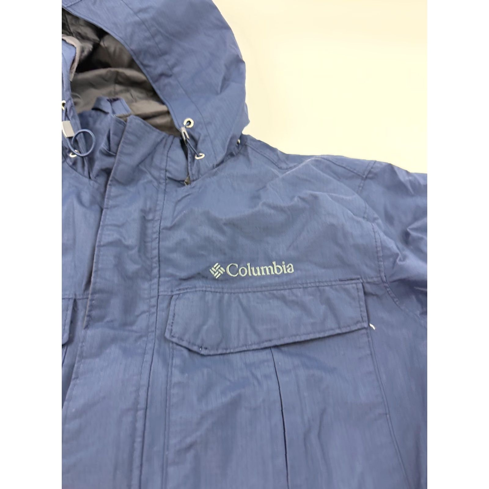 Vintage Columbia Jacket Mens Medium Blue Hooded Full Zip Lined Hiking Outdoor RM2152 Size US M / EU 48-50 / 2 - 2 Thumbnail