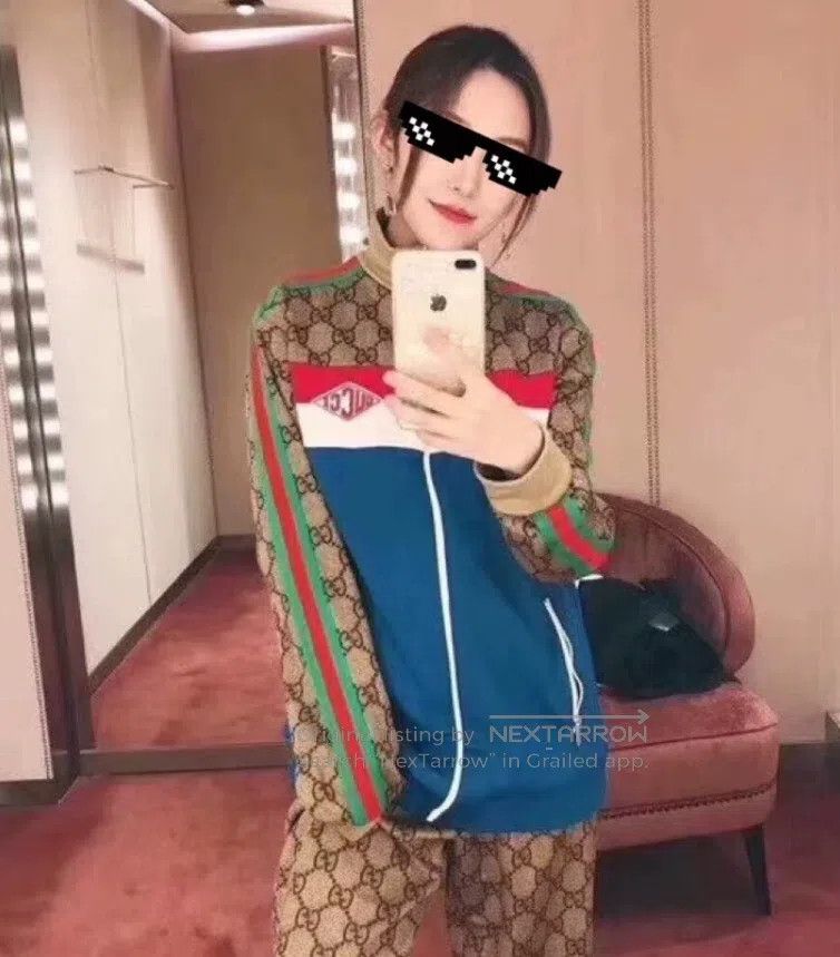 Gucci Gucci Colour block side stripe logo jacquard stitching cot Size US S / EU 44-46 / 1 - 8 Thumbnail