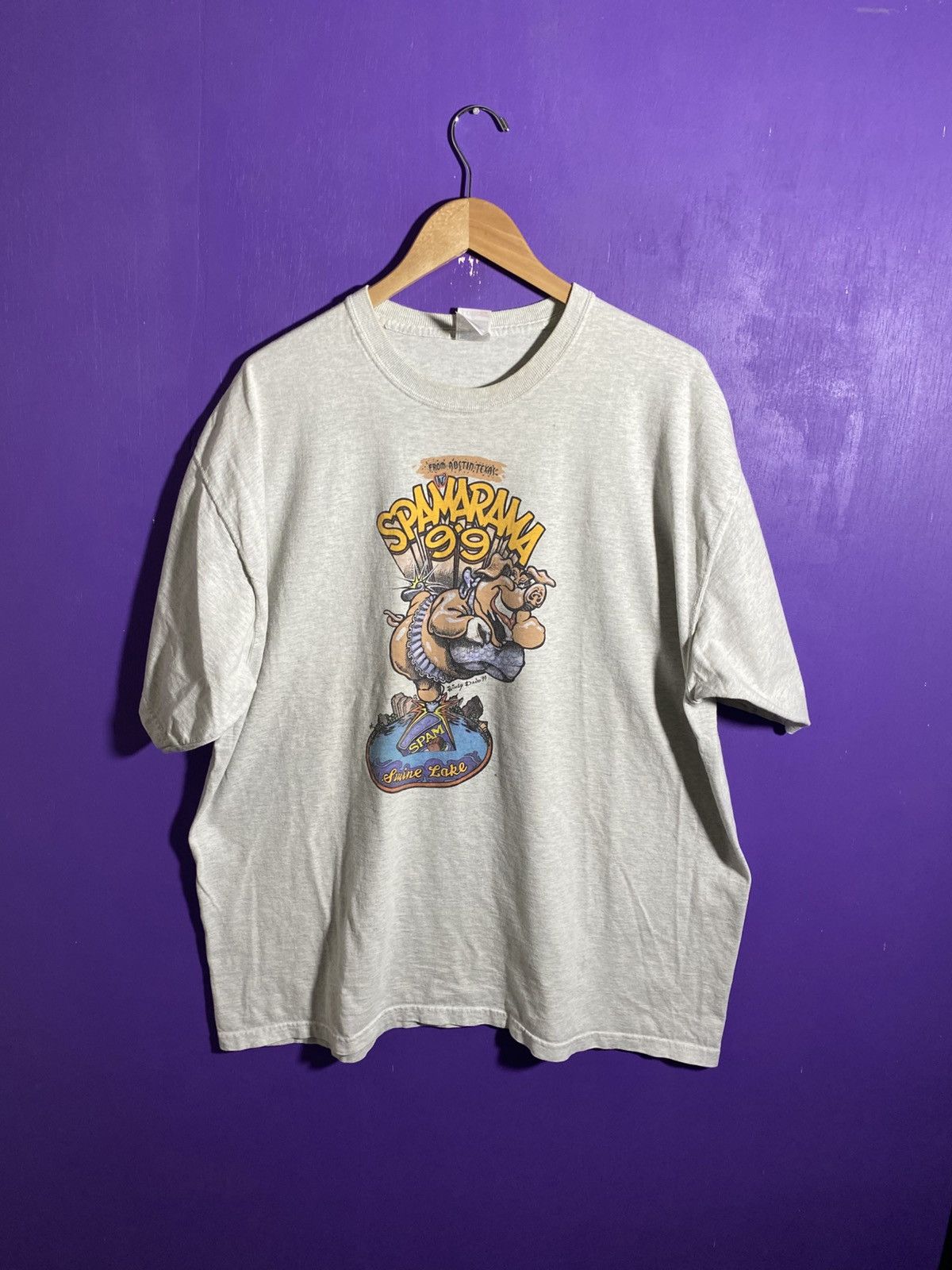 Vintage Vintage 1999 Austin Texas Spamarama festival t-shirt Size US XXL / EU 58 / 5 - 1 Thumbnail