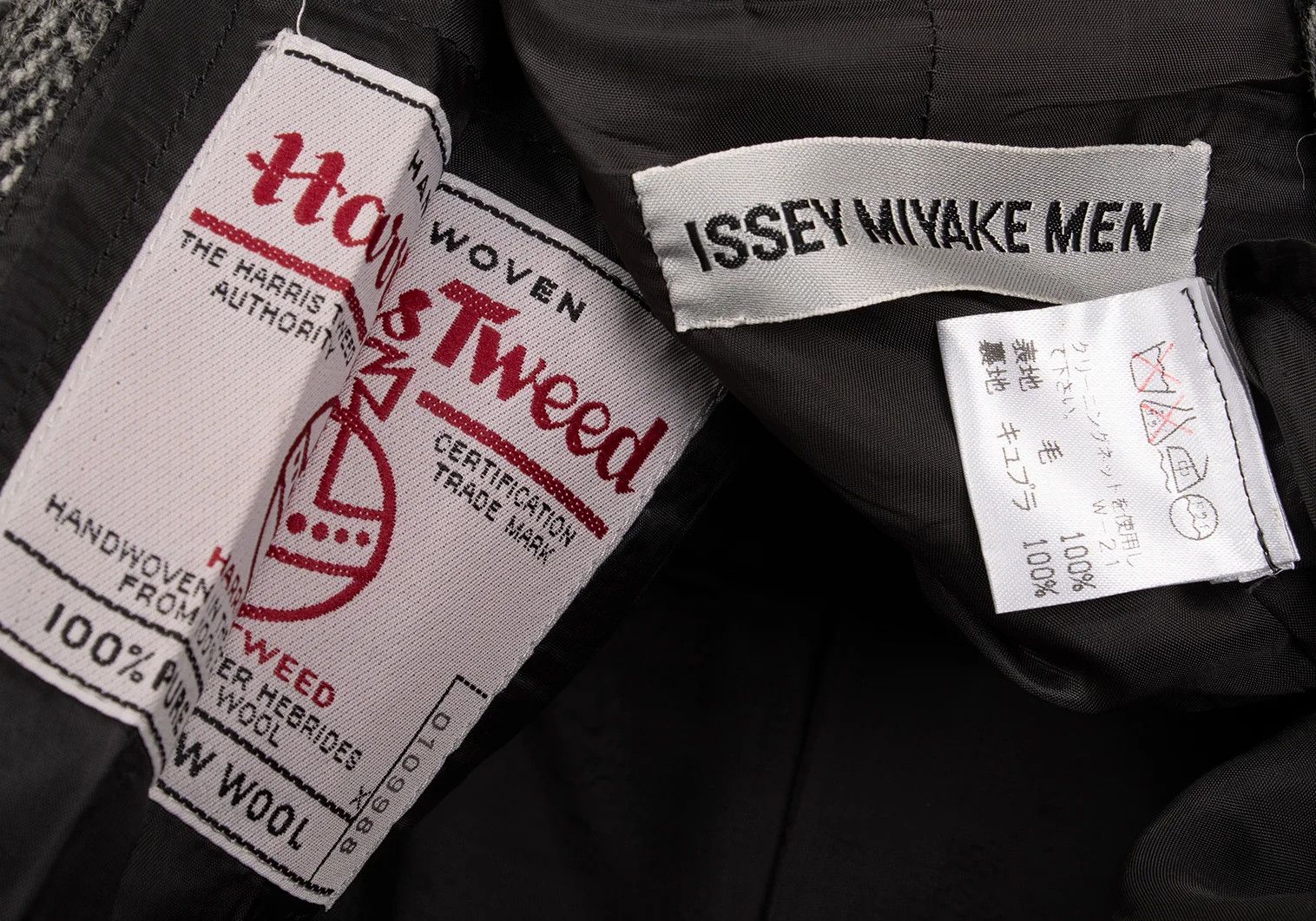Issey Miyake Harris T Herringbone Design Jacket Gray XL Size US XL / EU 56 / 4 - 18 Thumbnail