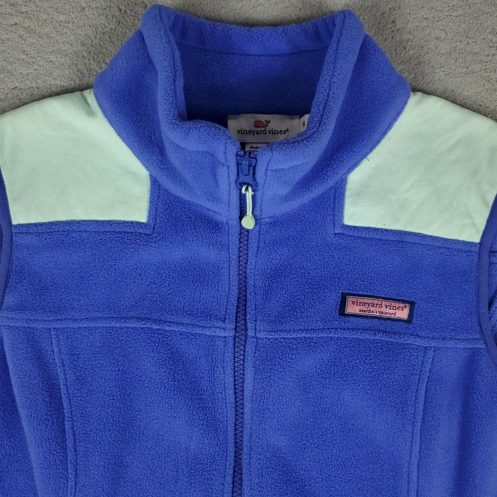 Vineyard Vines Vineyard Vines Vest Womens Size Small Blue Fleece Full Zip Up Jacket Sweater Size S / US 4 / IT 40 - 2 Thumbnail